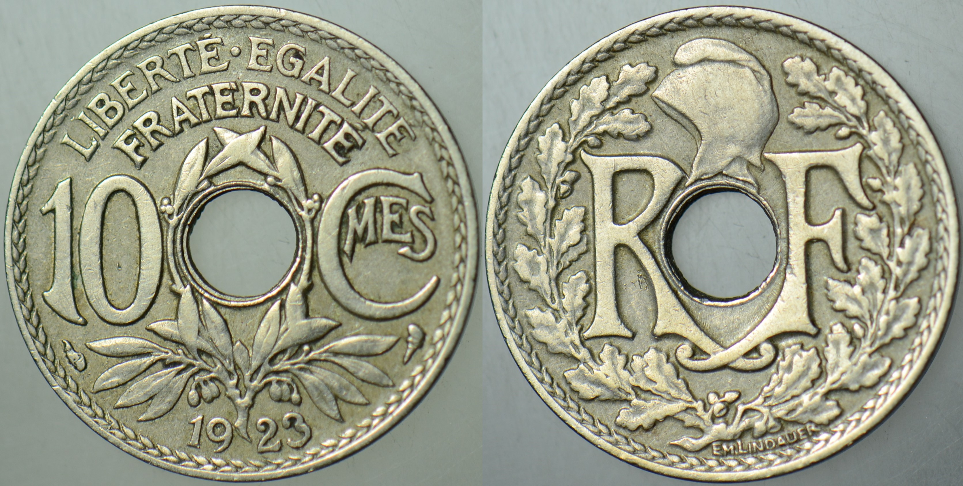 FRANSA 10 CENTİMES 1923.
