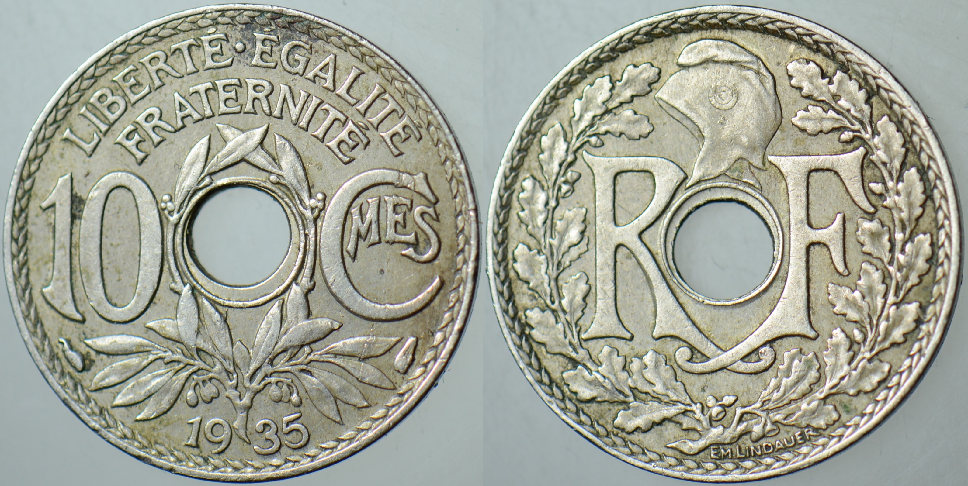 FRANSA 10 CENTİMES 1935.