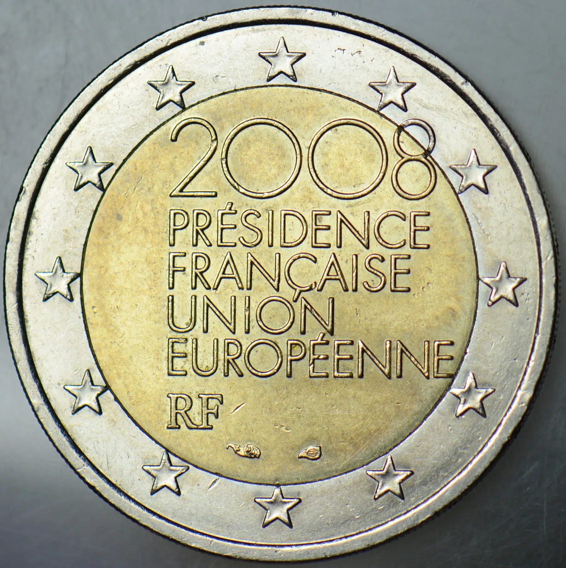 FRANSA 2 EURO 2008 SİRKÜLASYON HATIRA-AVRUPA KONSEYİ BAŞKANLIĞI. ÇİLALTI.