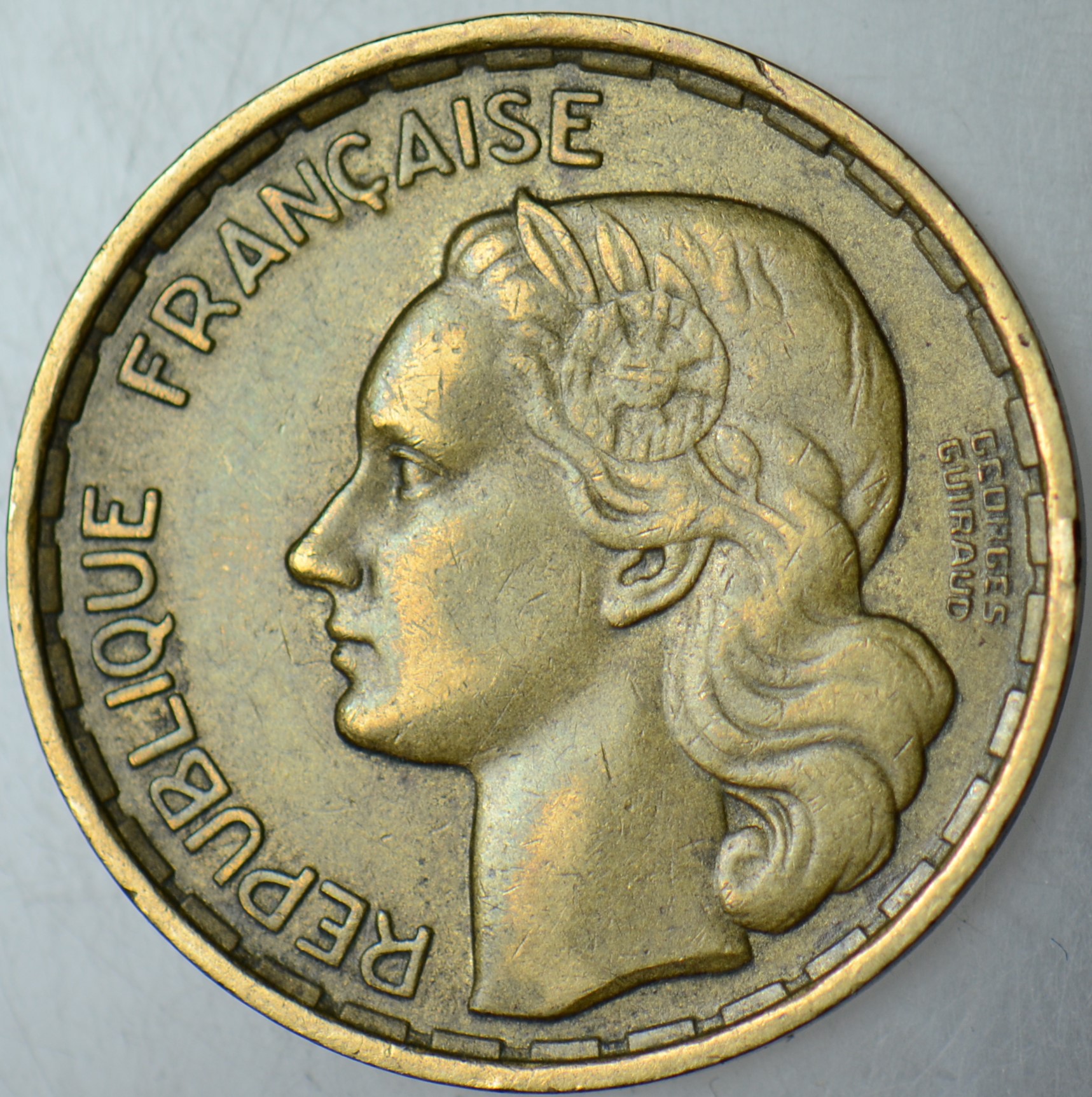 FRANSA 20 FRANK 1950 GEORGES GUIRAUD-AZ ÇIKAR. HOROZ GÖRSELLİ.