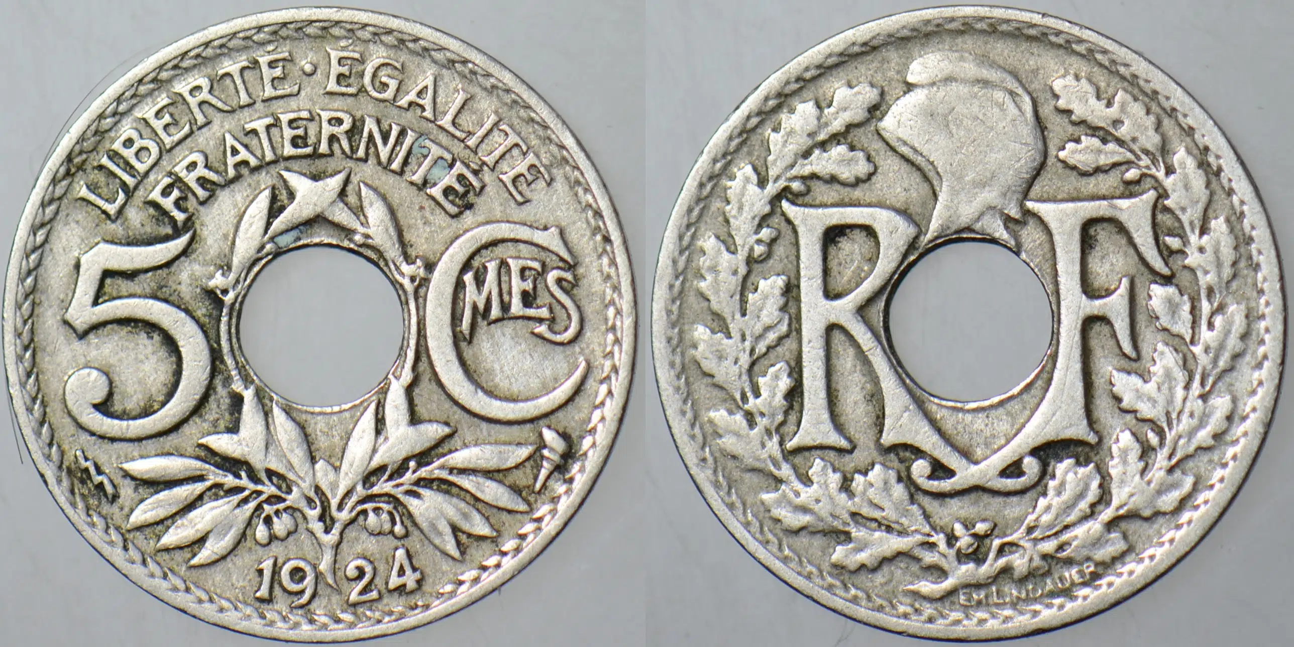 FRANSA 5 CENTIMES 1923.