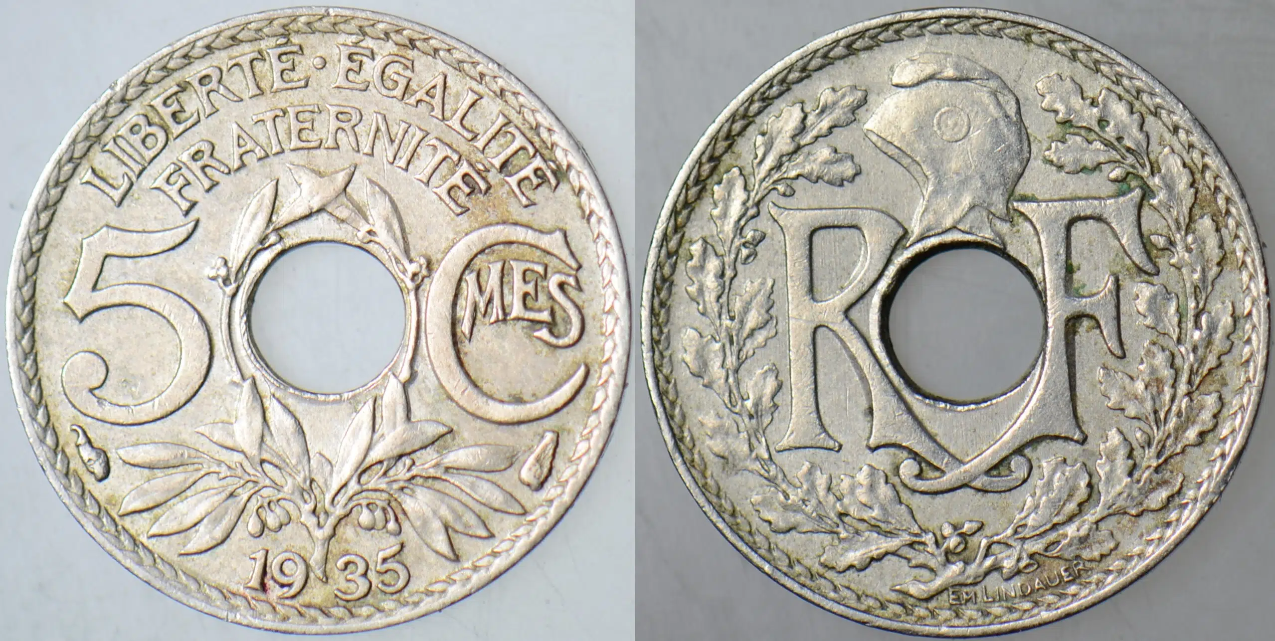 FRANSA 5 CENTİMES 1935.