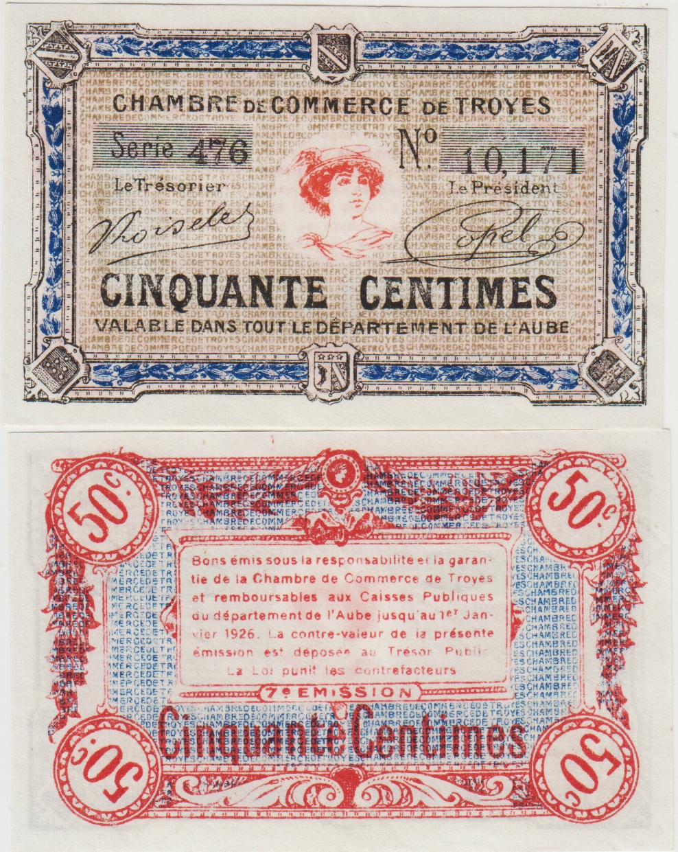 FRANSA 50 CENTİMES. SON GEÇERLİLİK TARİHİ 1926 ÇİL KONDİSYON.