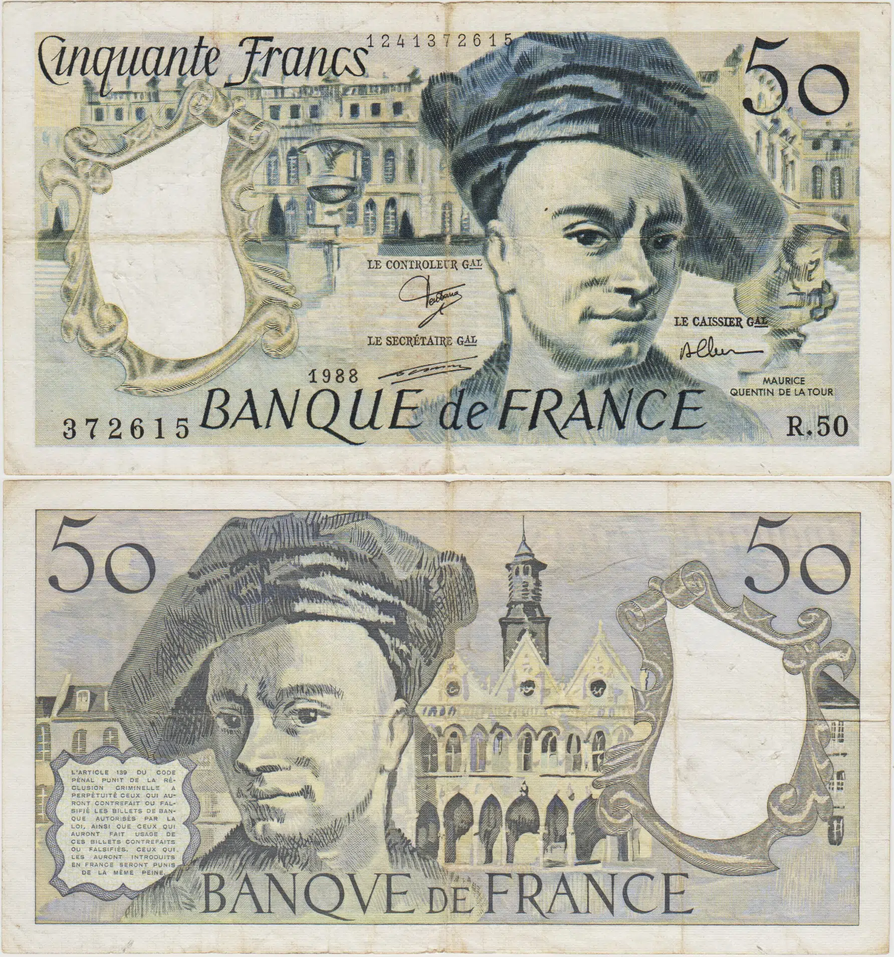 FRANSA 50 FRANK 1988 ÇOK TEMİZ