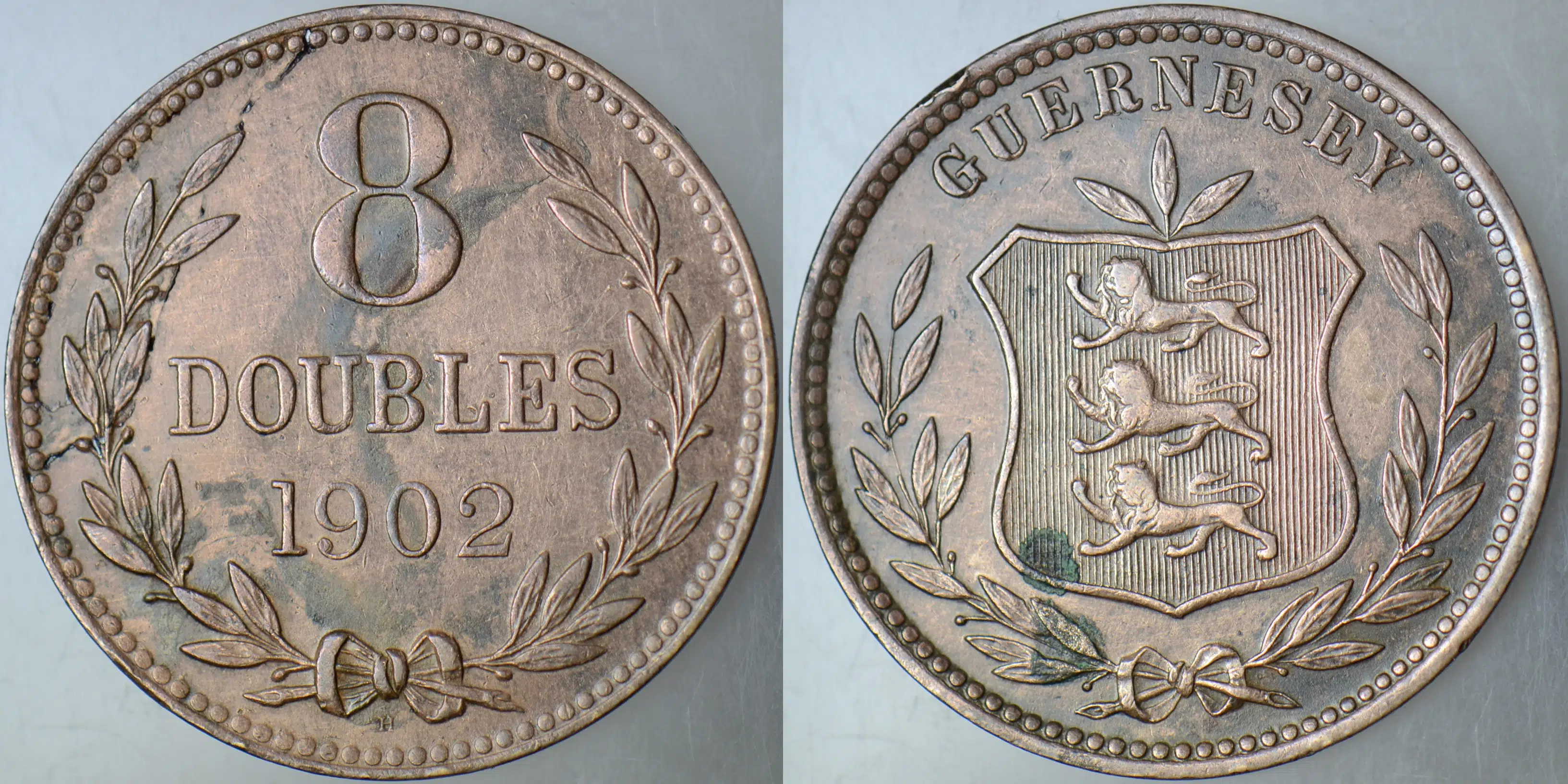 GUERNSEY 8 DOUBLES 1902.
