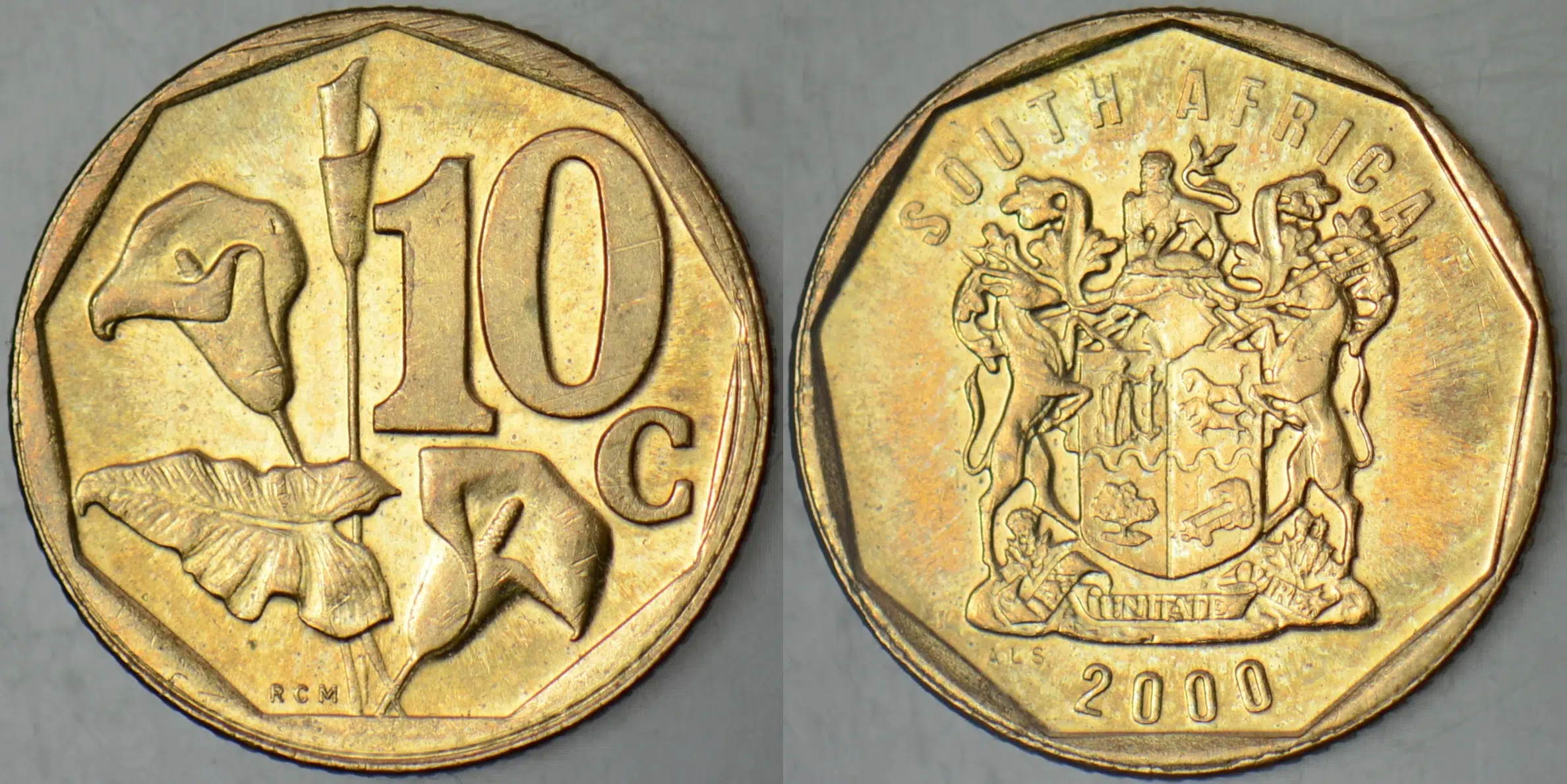 GÜNEY AFRİKA 10 CENT 2000 ÇİLALTI+