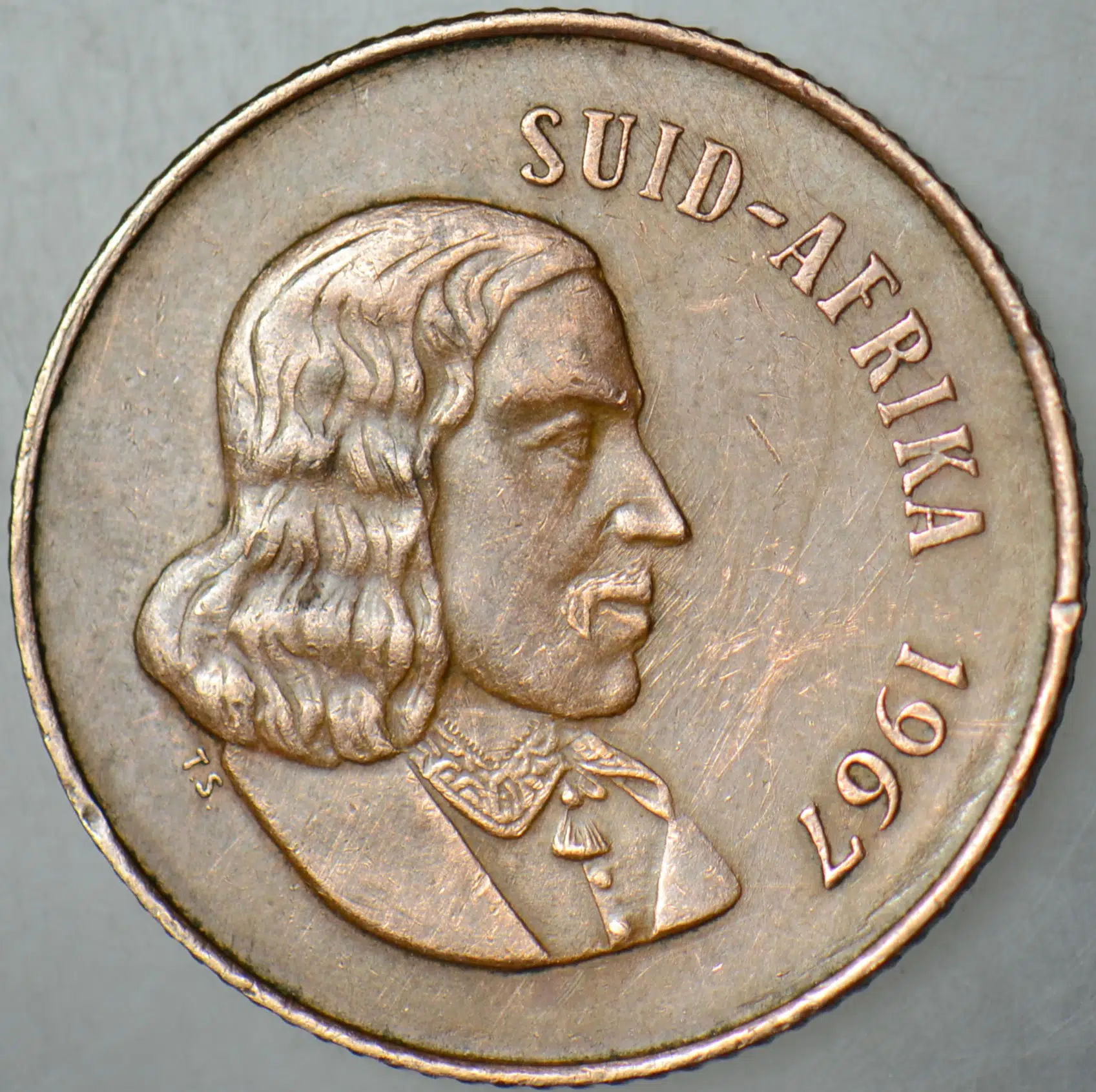 GÜNEY AFRİKA 2 CENT 1967.