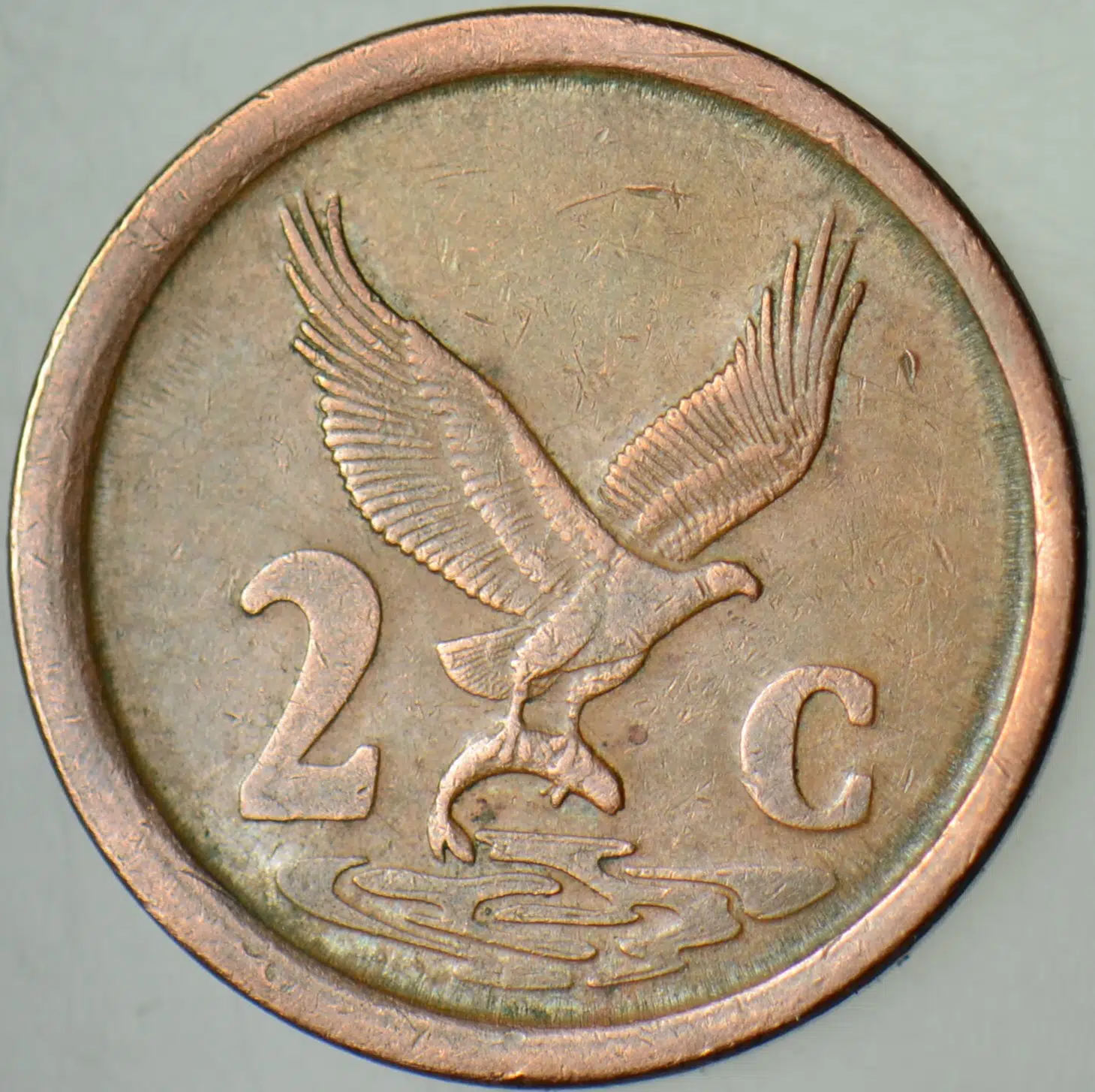 GÜNEY AFRİKA 2 CENT 1991.