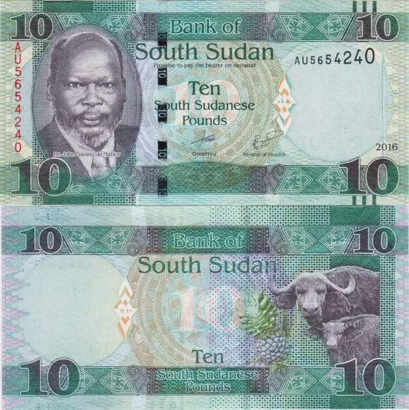 GÜNEY SUDAN 10 POUND 2016. ÇİL KONDİSYON.