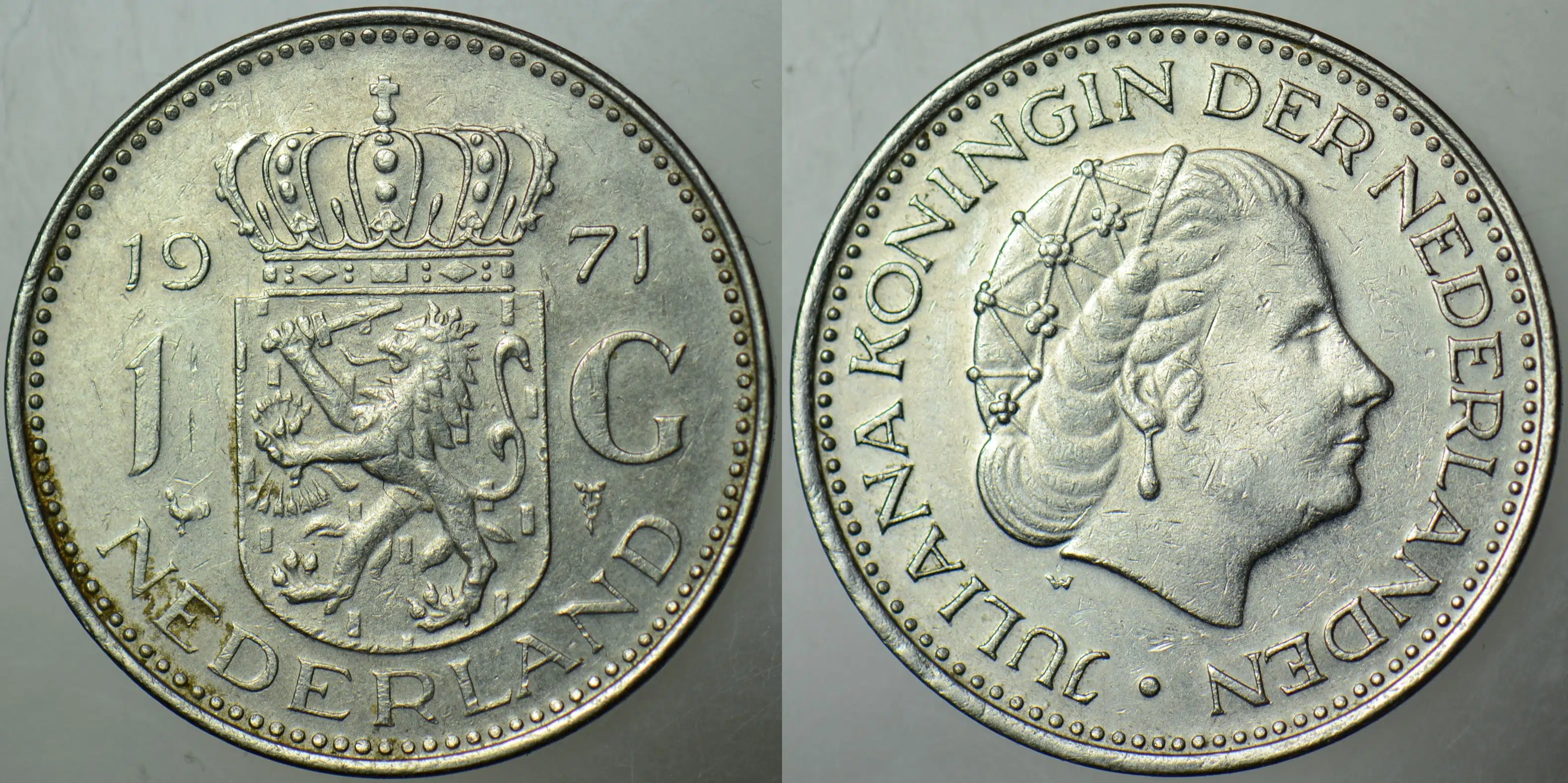 HOLLANDA 1 GULDEN 1971 KRALİÇE JULIANA.