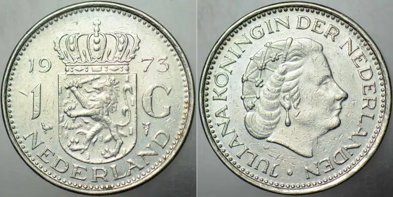 HOLLANDA 1 GULDEN 1973. KRALİÇE JULIANA.