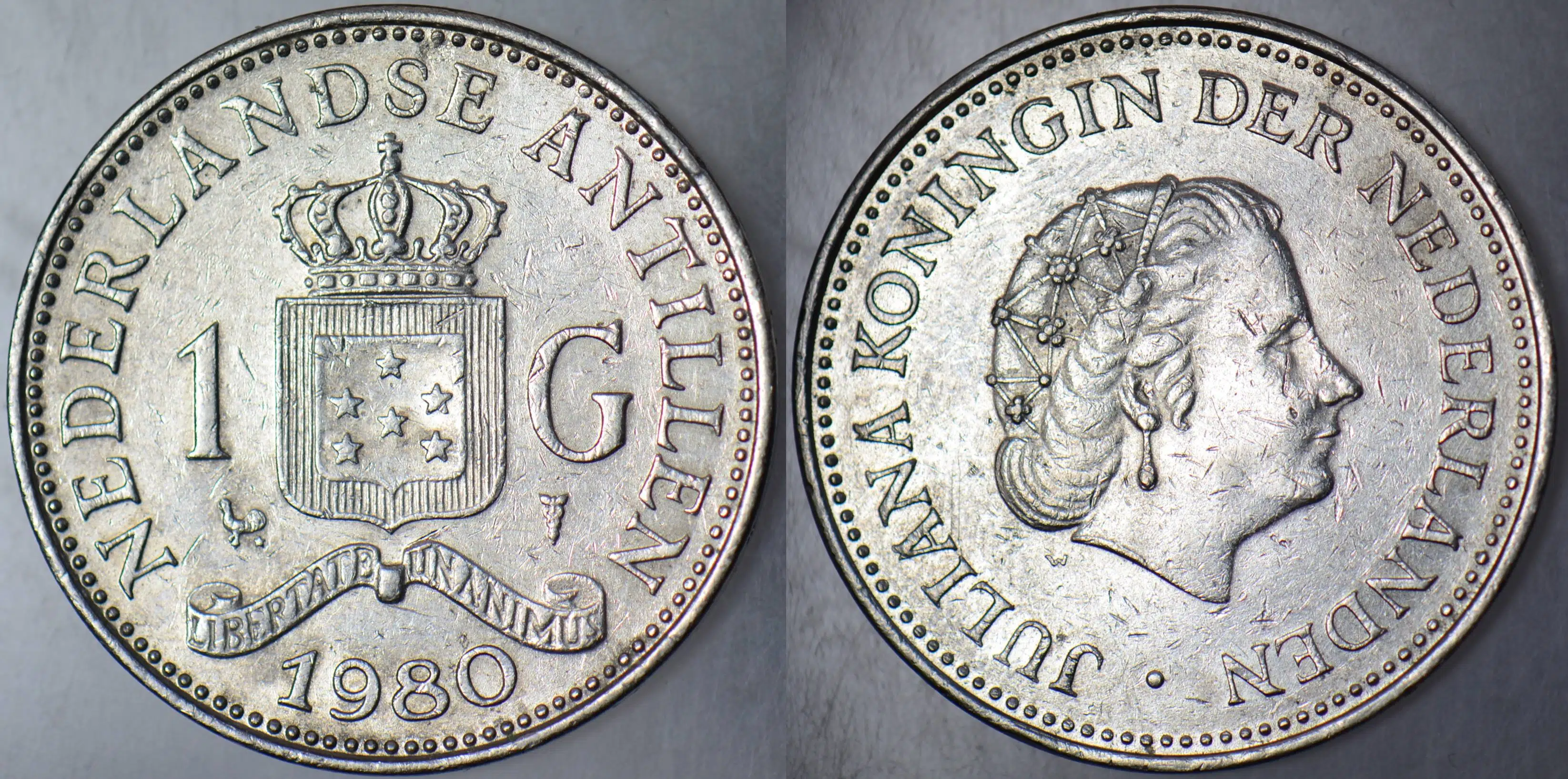 HOLLANDA ANTİLLERİ 1 GULDEN 1980.