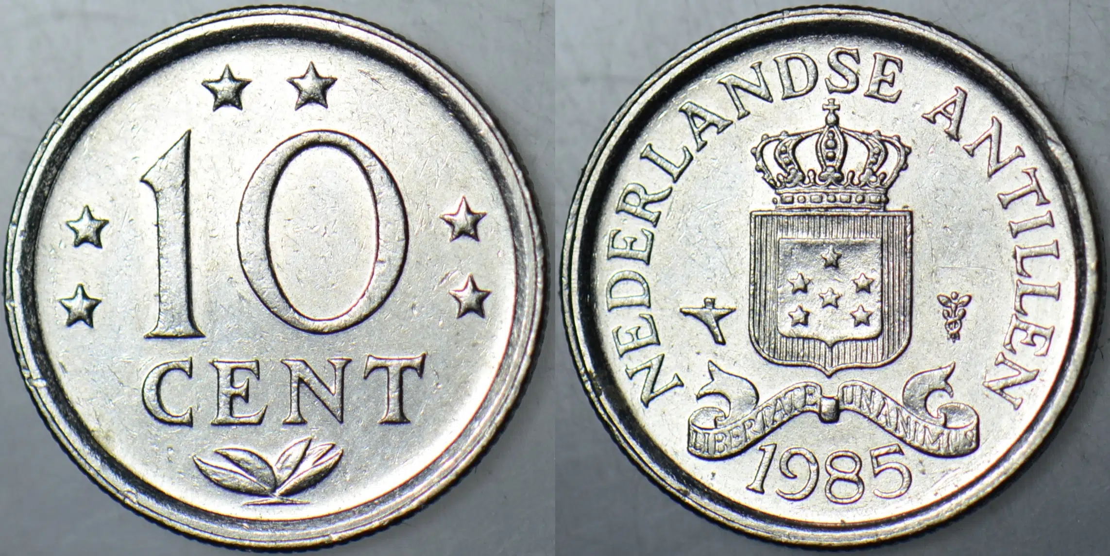 HOLLANDA ANTİLLERİ 10 CENT 1985.
