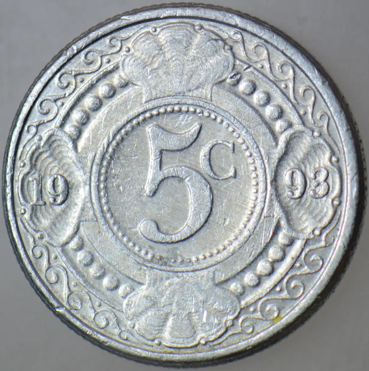 HOLLANDA ANTİLLERİ 5 CENT 1993.