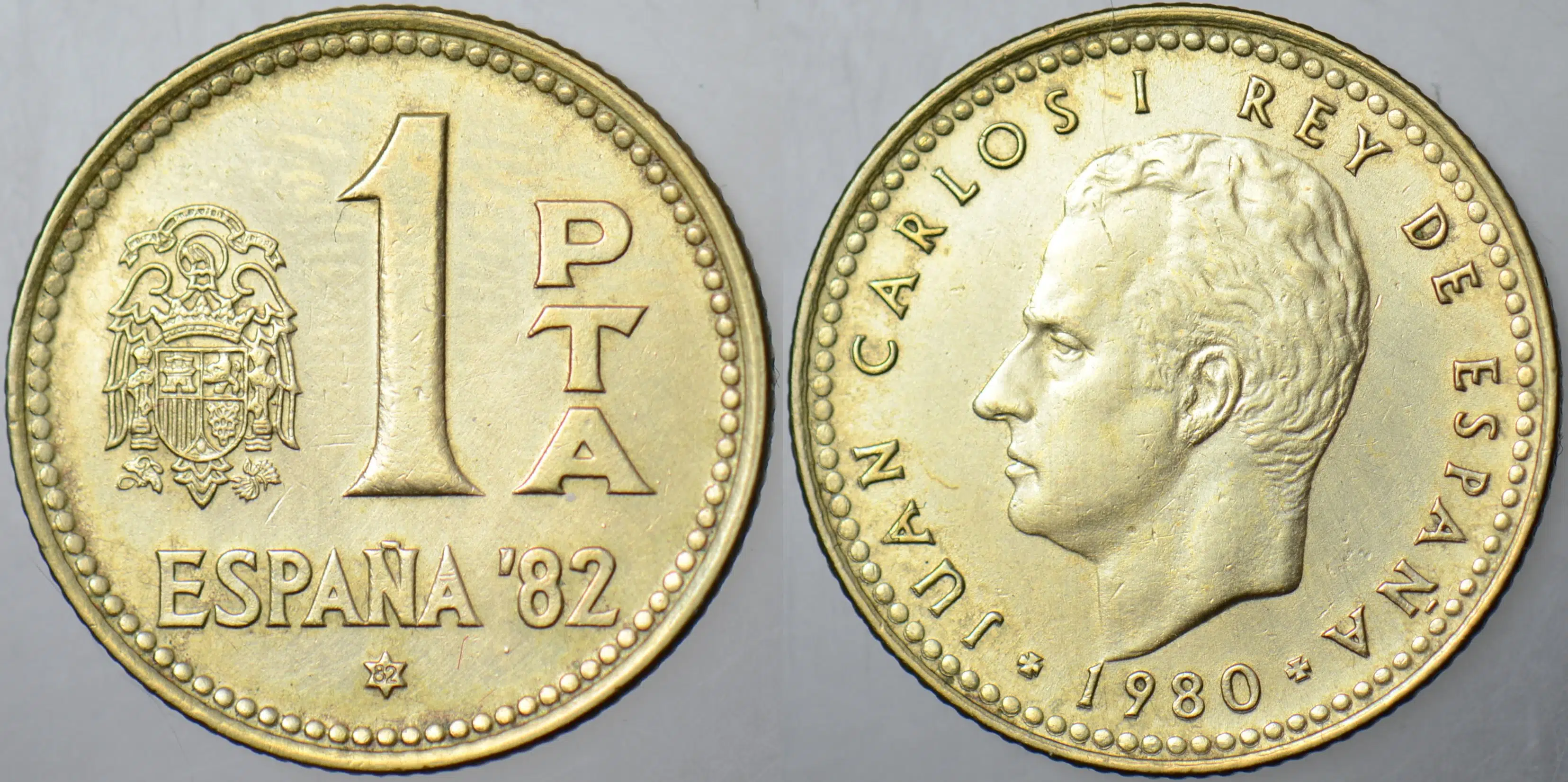 İSPANYA 1 PESETA 1980 (82) FİFA DÜNYA KUPASI 1982 TEMALI.