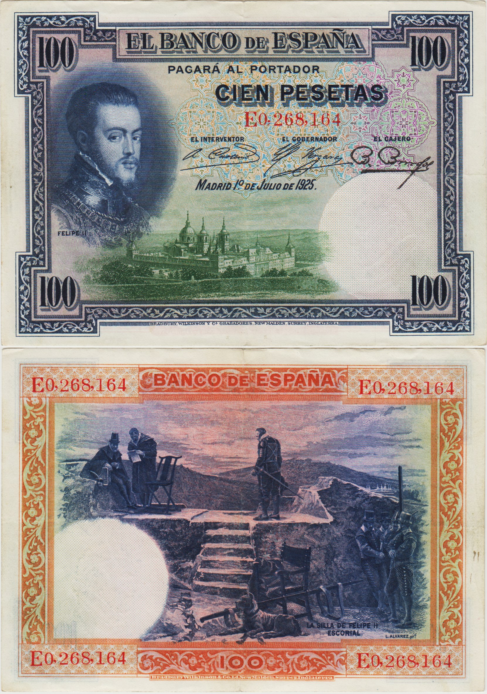 İSPANYA 100 PESETA 1925 ÇOK ÇOK TEMİZ+ KONDİSYON.