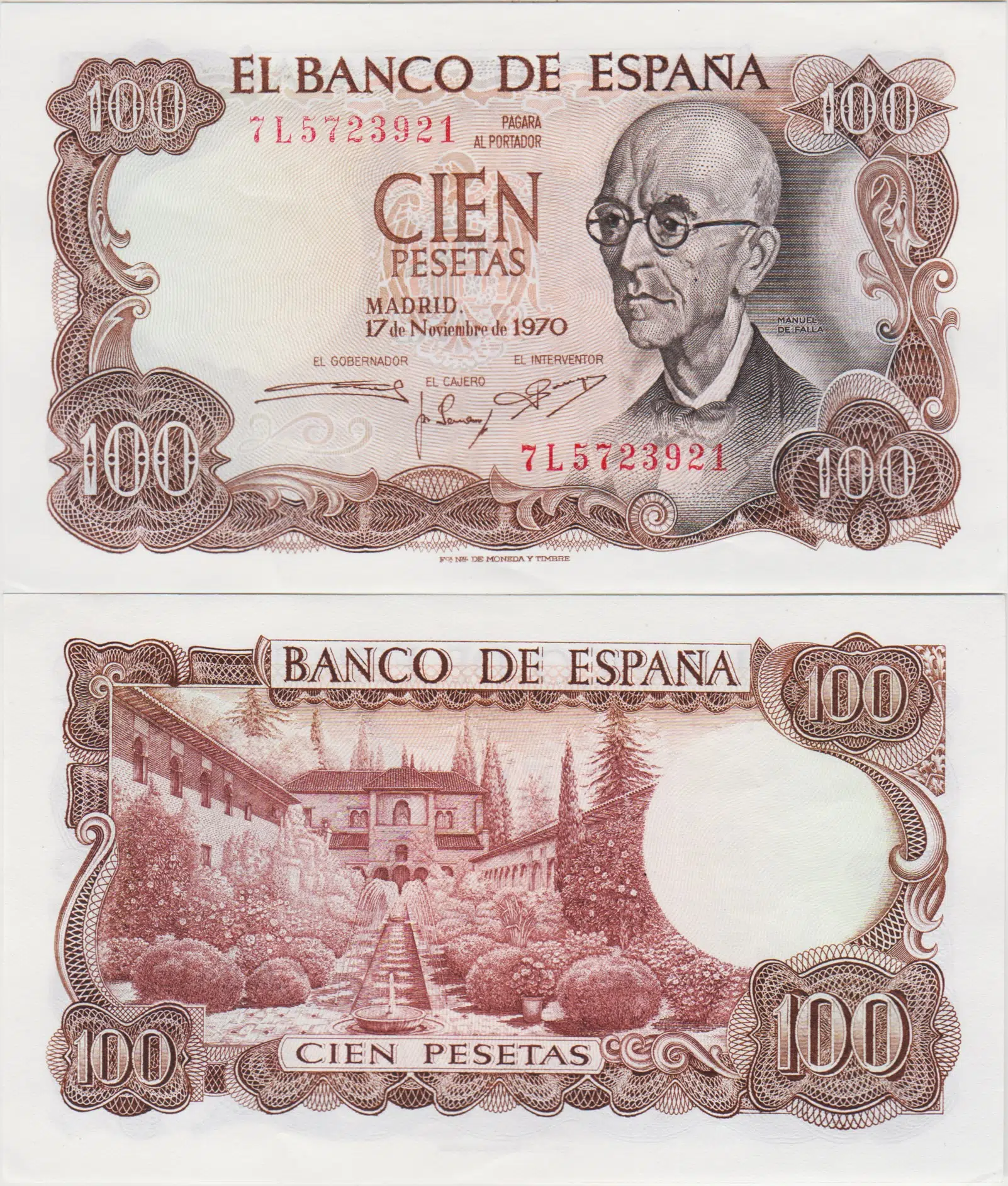 İSPANYA 100 PESETA 1970 ÇİL(-)