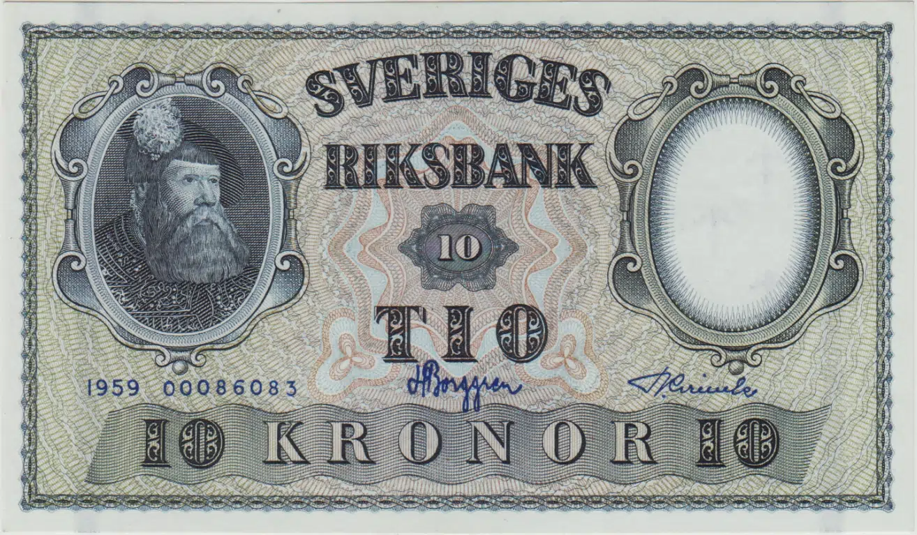 İSVEÇ 10 KRON 1959 ÇİL(-)
