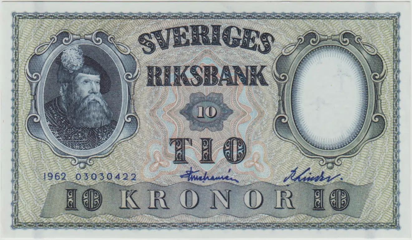 İSVEÇ 10 KRON 1962 ÇİL.