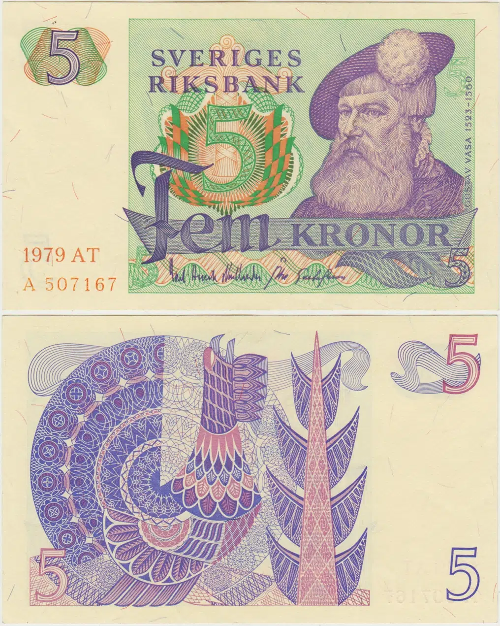 İSVEÇ 5 KRON 1979 ÇİL.