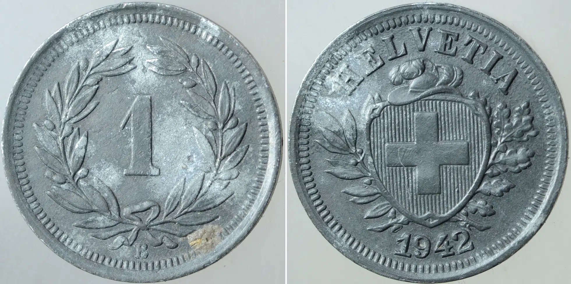 İSVİÇRE 1 RAPPEN 1942 İKİNCİ DÜNYA SAVAŞI DÖNEMİ ÇİNKO