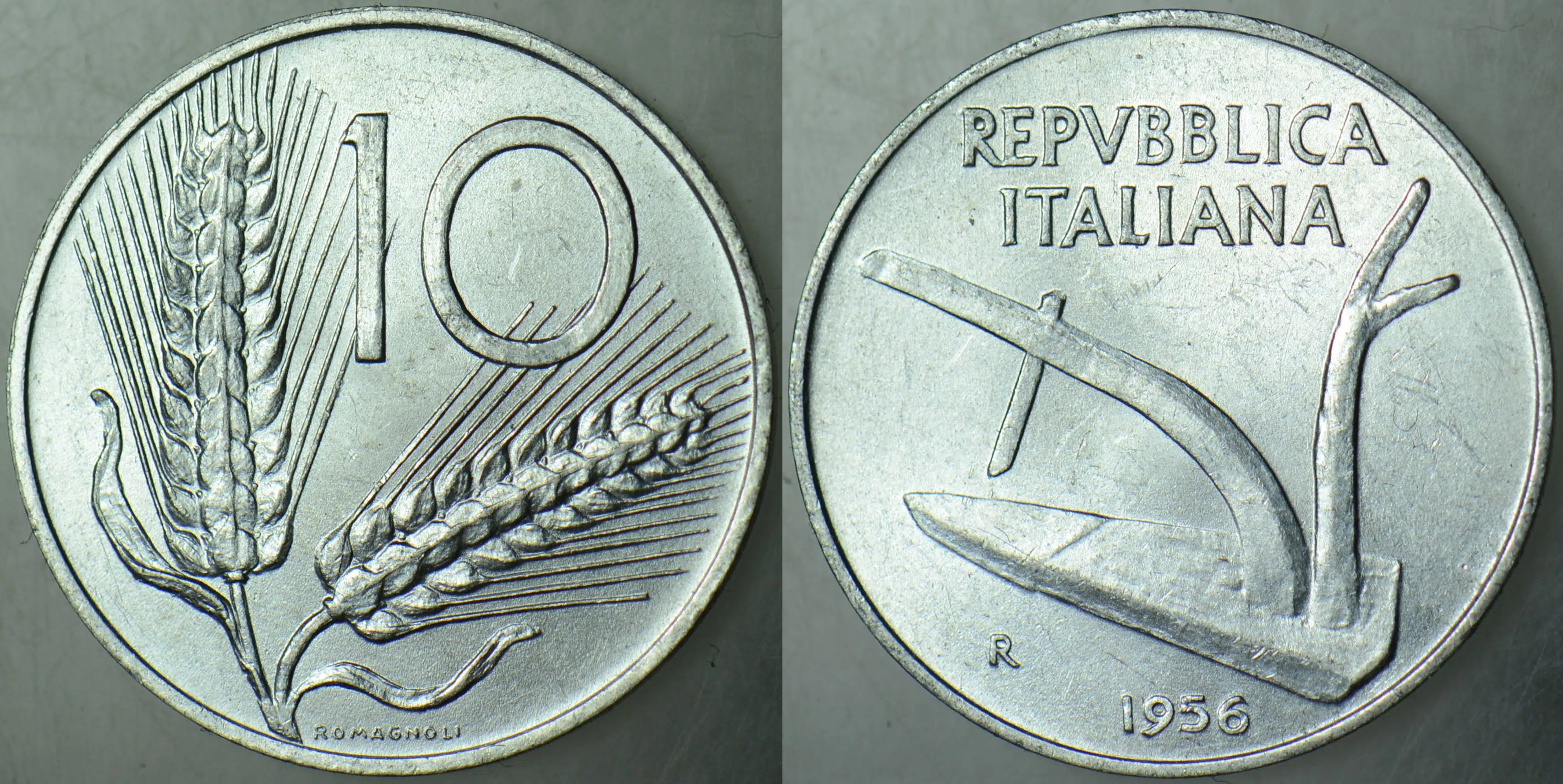 İTALYA 10 LİRET 1956 ÇİL(-)