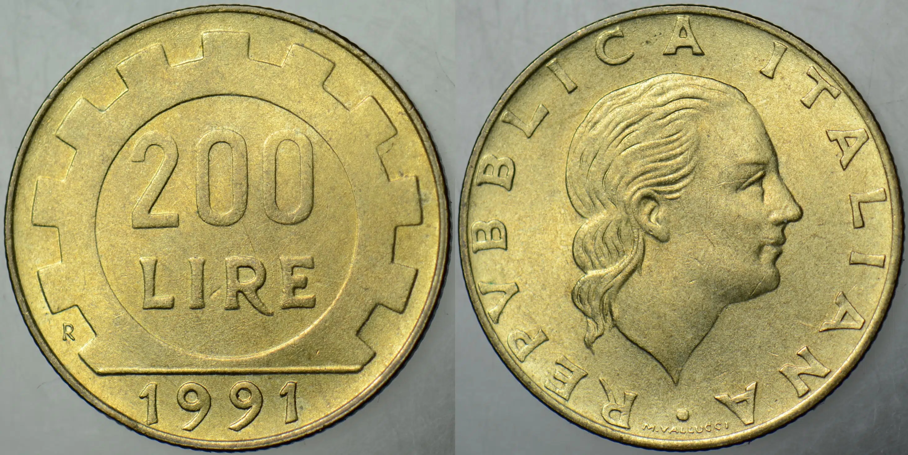 İTALYA 200 LİRET 1991 ÇİLALTI.