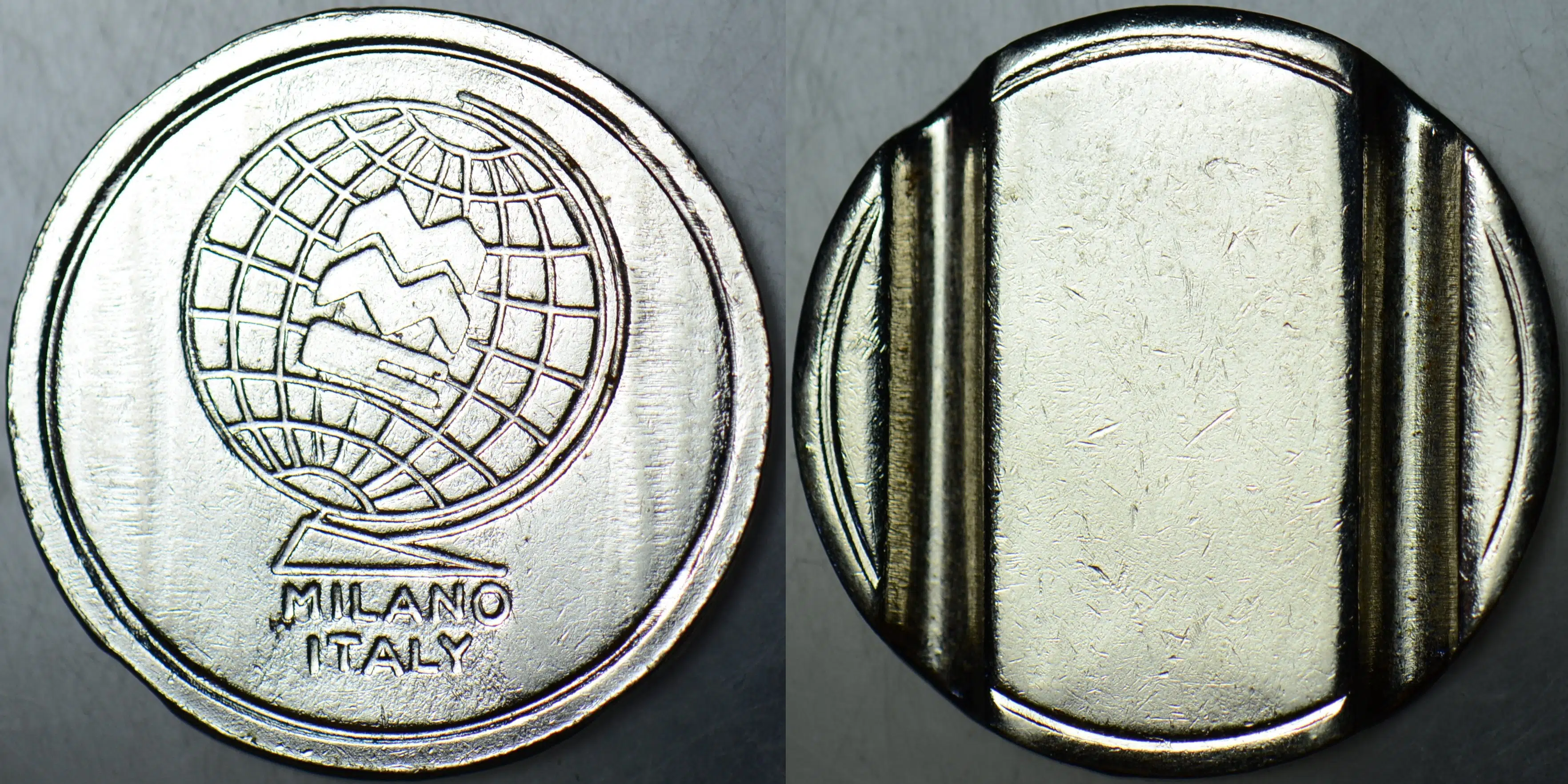 İTALYA MİLANO MMC YABANCI JETON 28 mm ÇAPINDA.