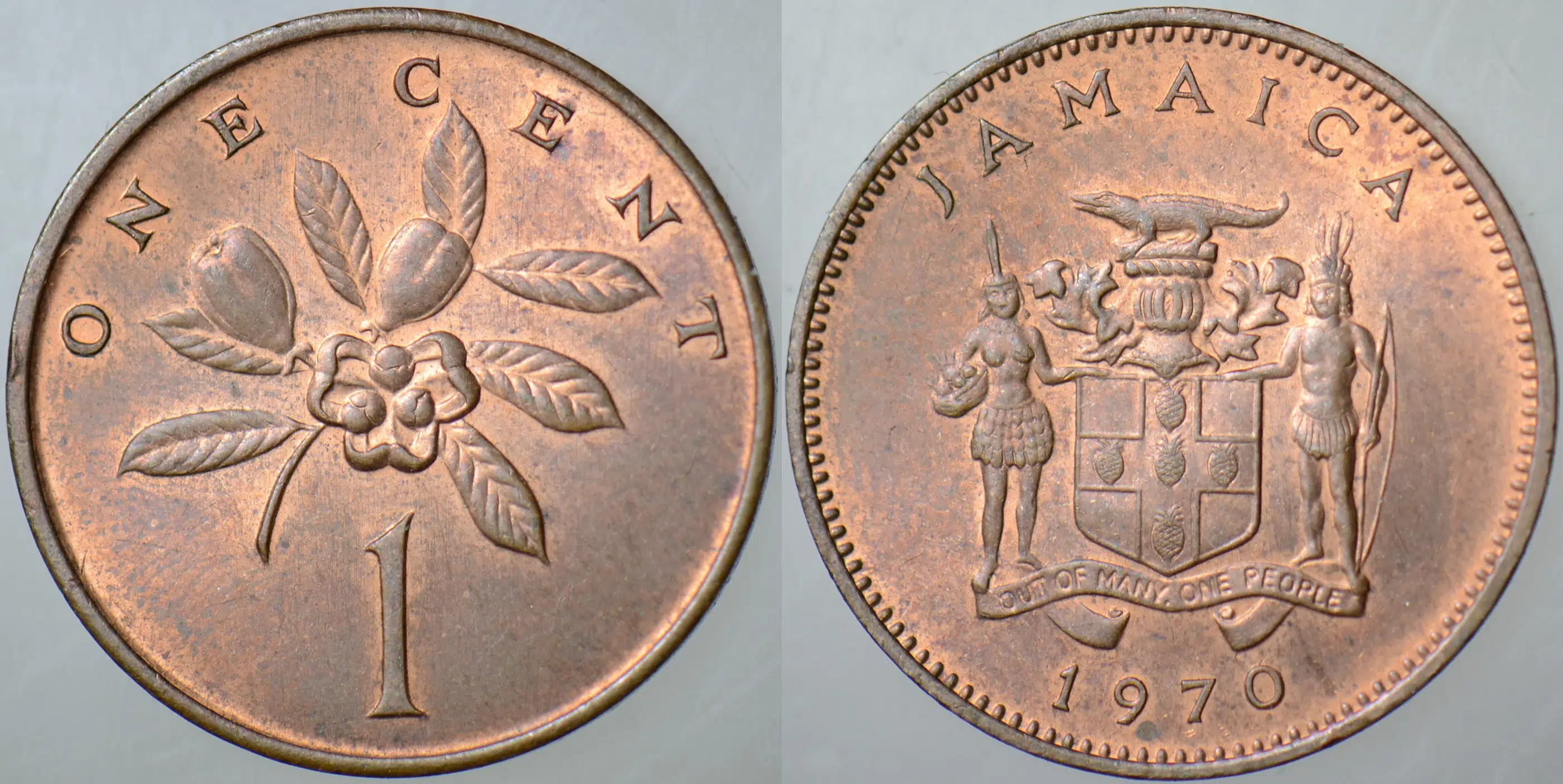 JAMAİKA 1 CENT 1970 AZ ÇIKAR. ÇİLALTI.