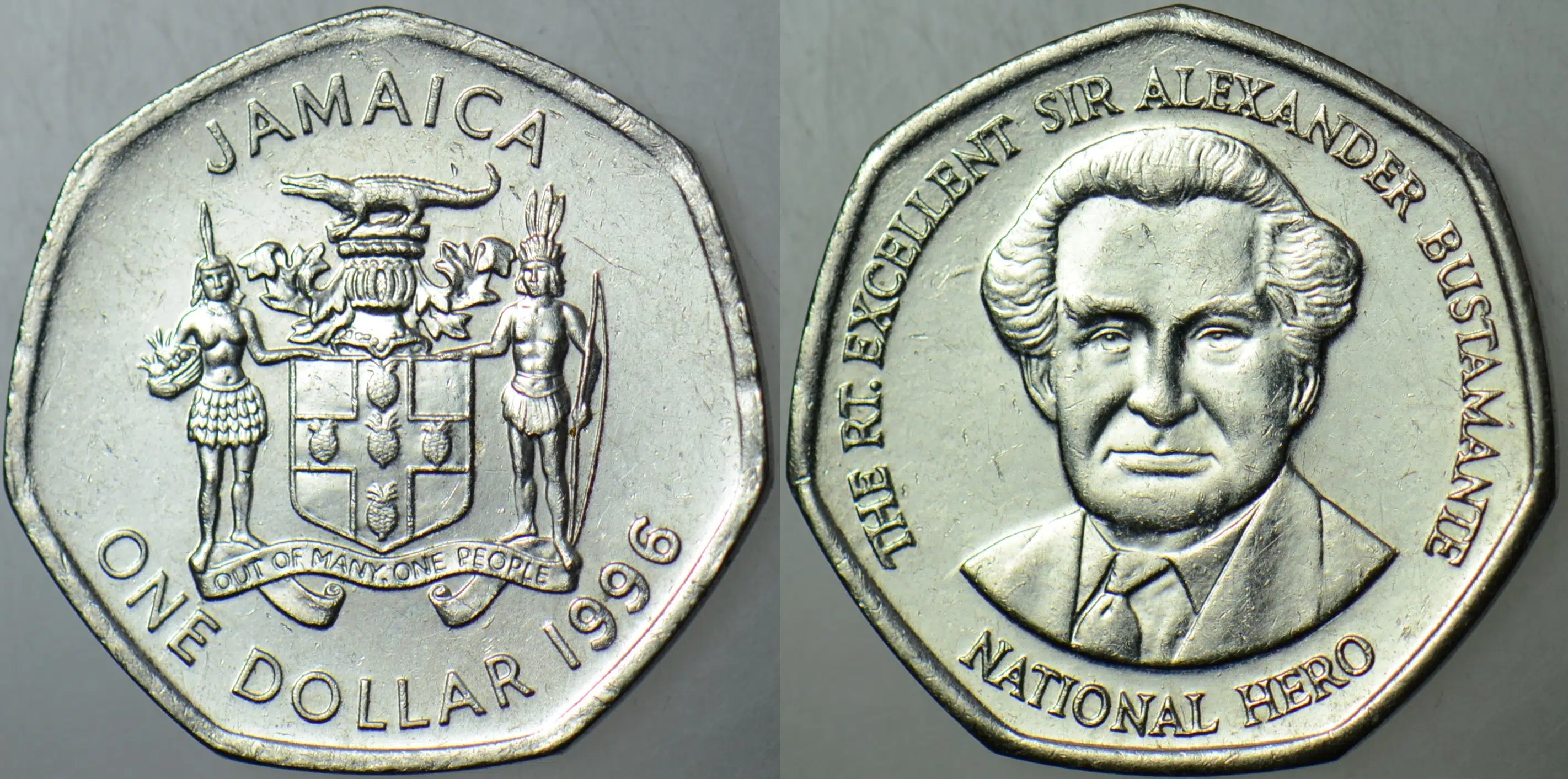 JAMAİKA 1 DOLAR 1996.