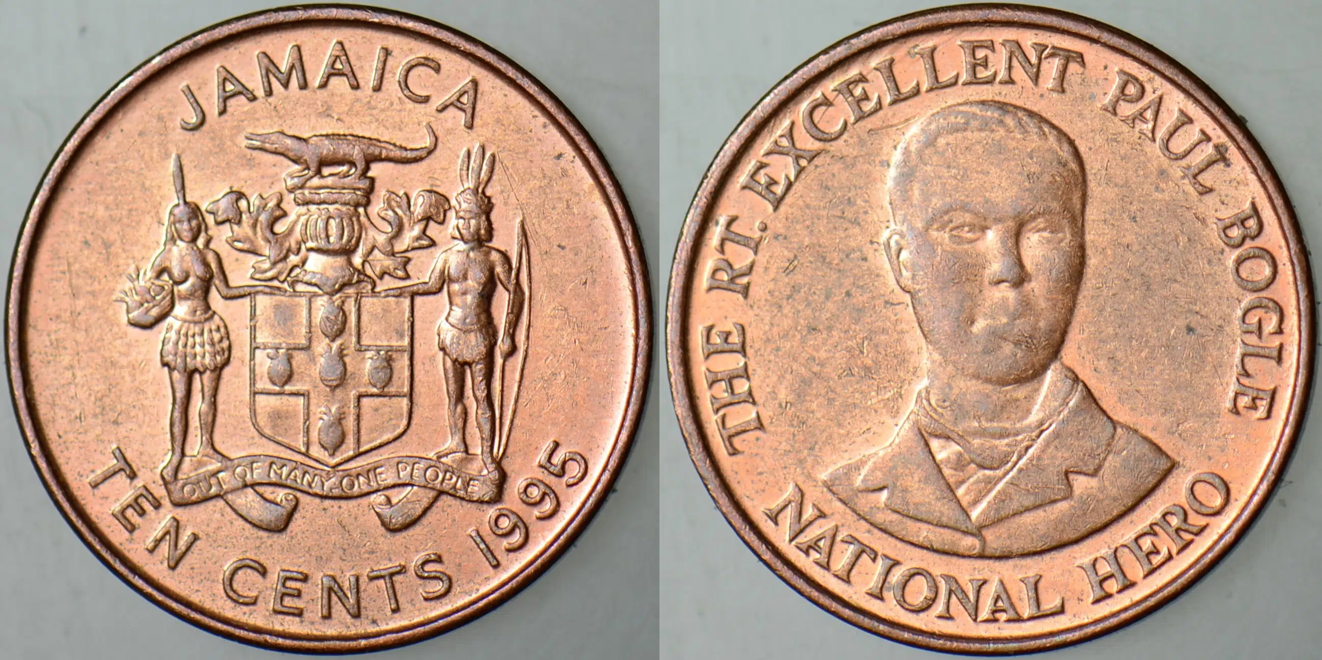 JAMAİKA 10 CENT 1995.