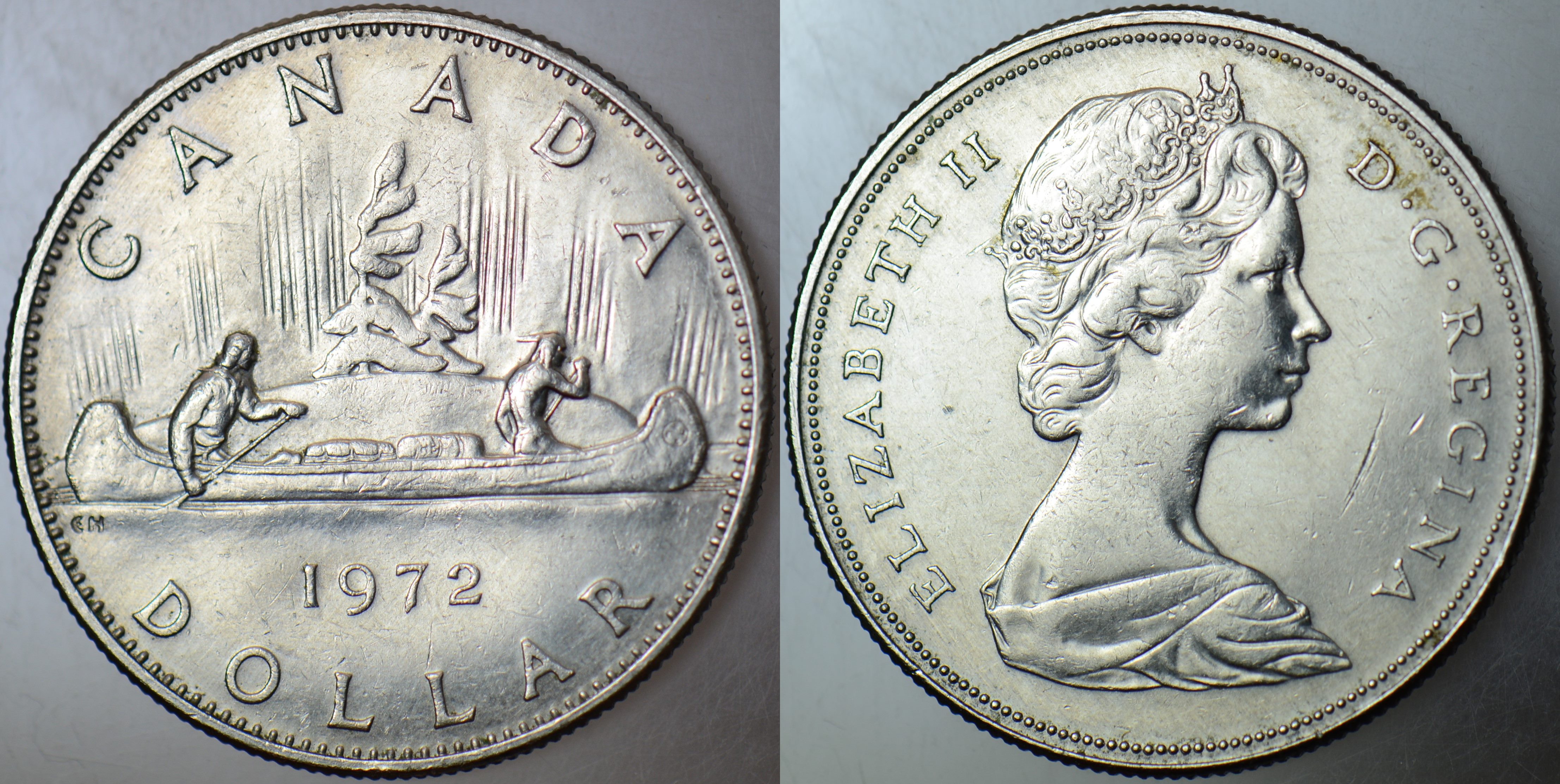 KANADA 1 DOLAR 1972 KRALİÇE ELİZABETH 32,1 mm.