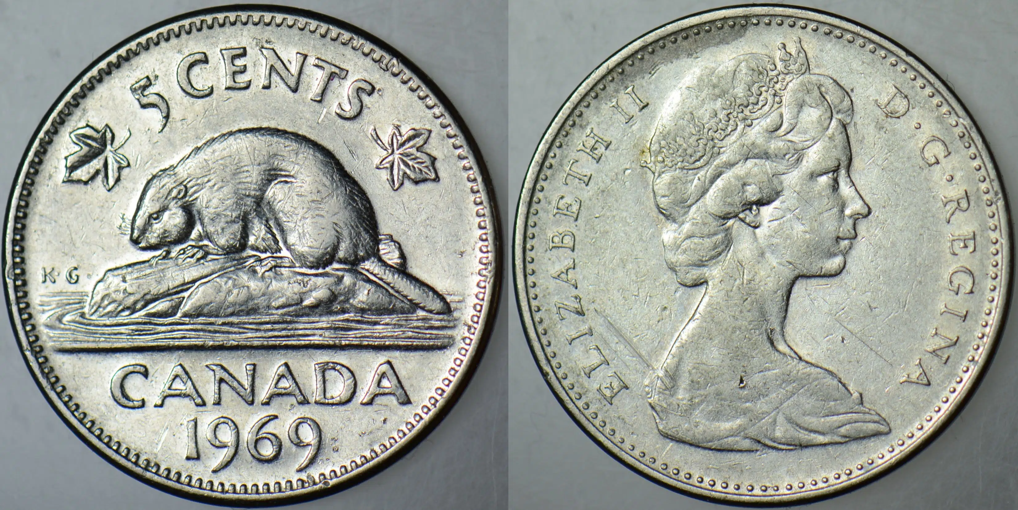 KANADA 5 CENT 1969 KRALİÇE II. ELİZABETH 21,2 mm.
