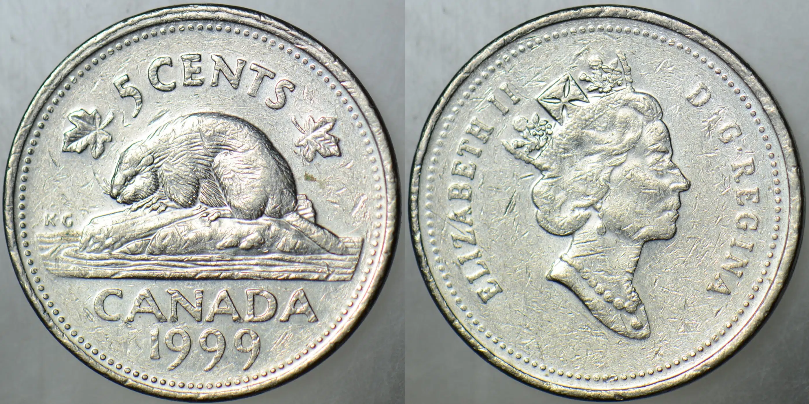 KANADA 5 CENT 1999 KRALİÇE II. ELİZABETH 21,2 mm.