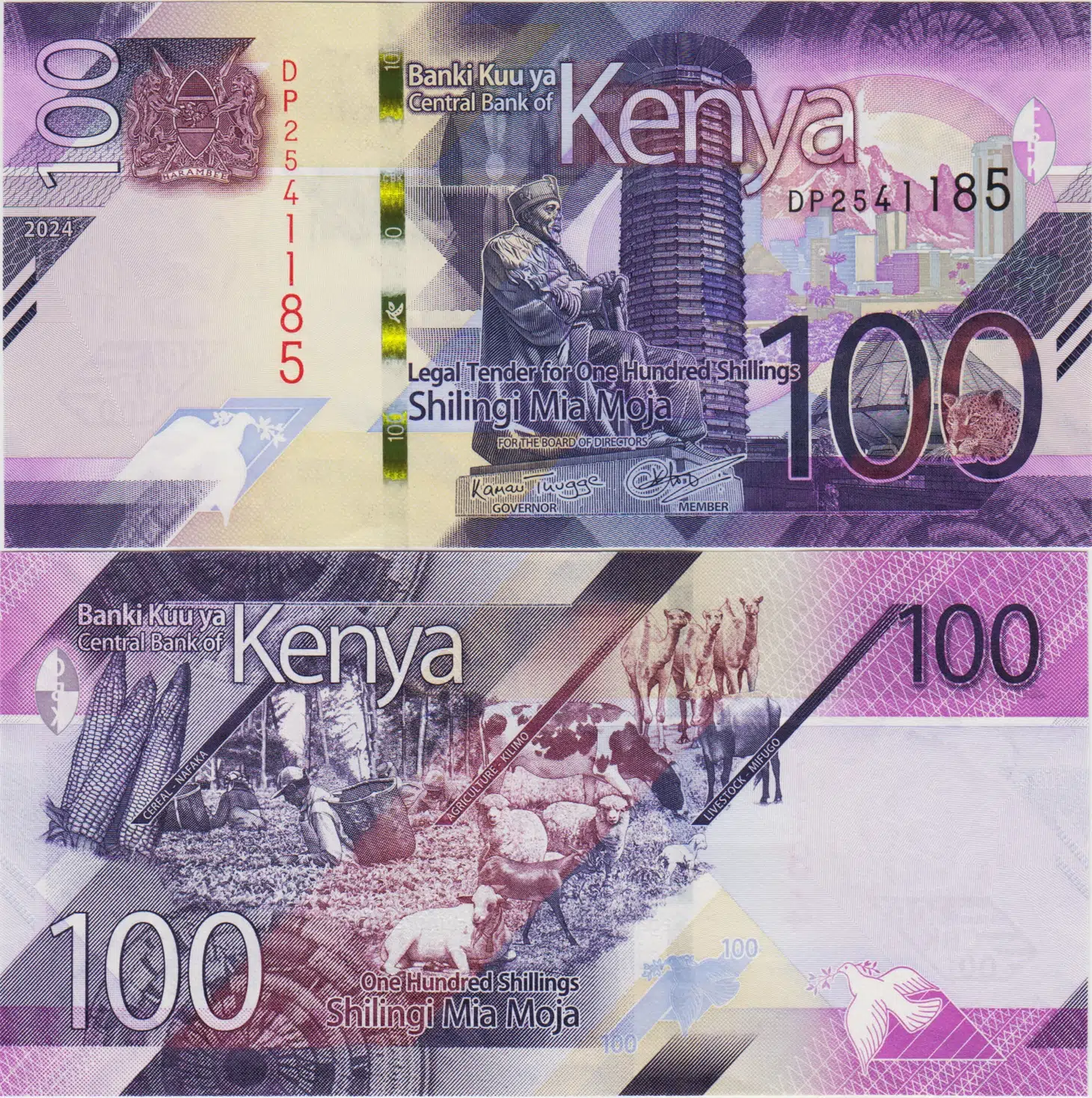 KENYA 100 ŞİLİN 2024 ÇİL KONDİSYON.