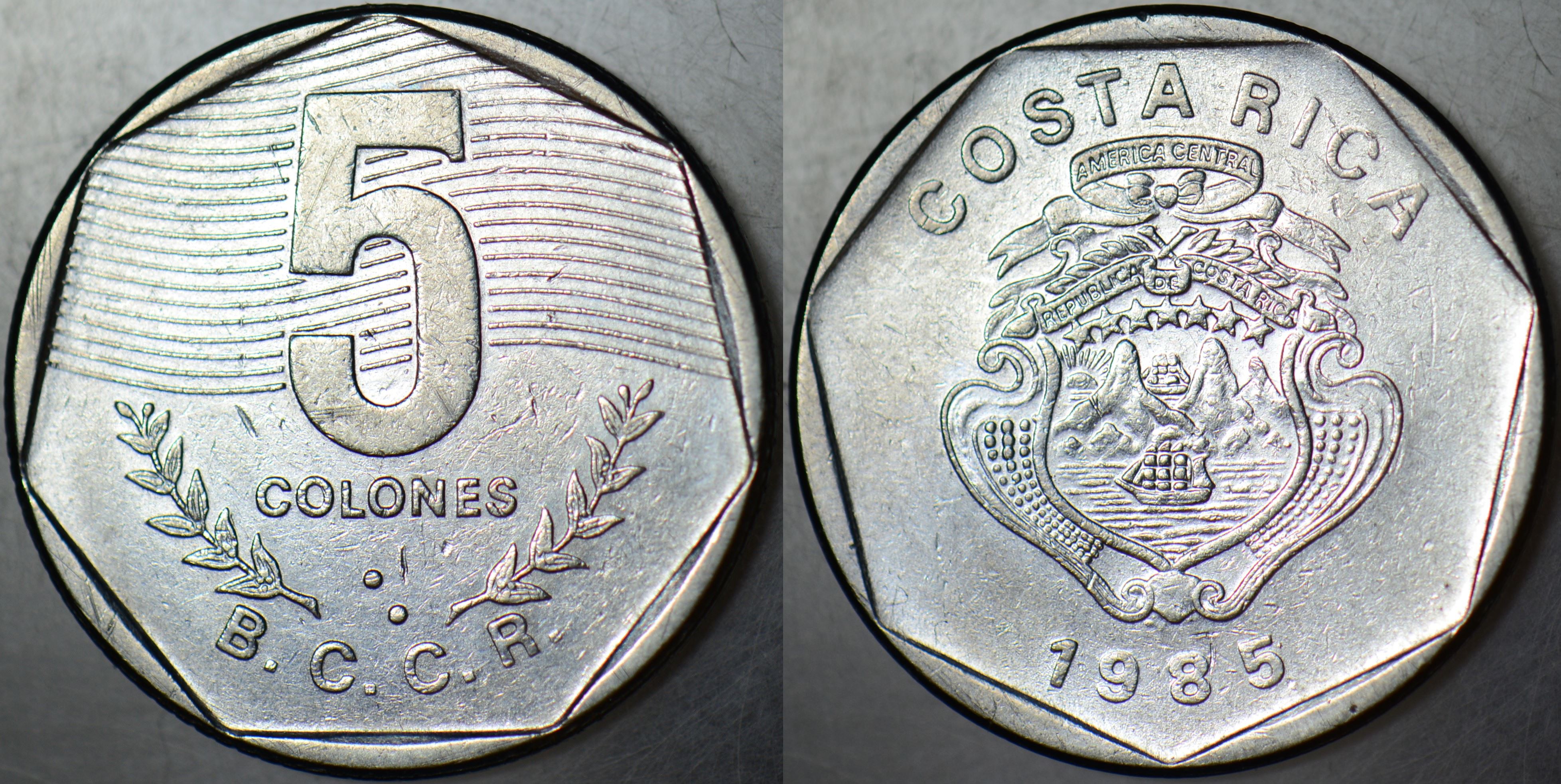 KOSTA RİKA 5 KOLON 1985 ÇELİK.