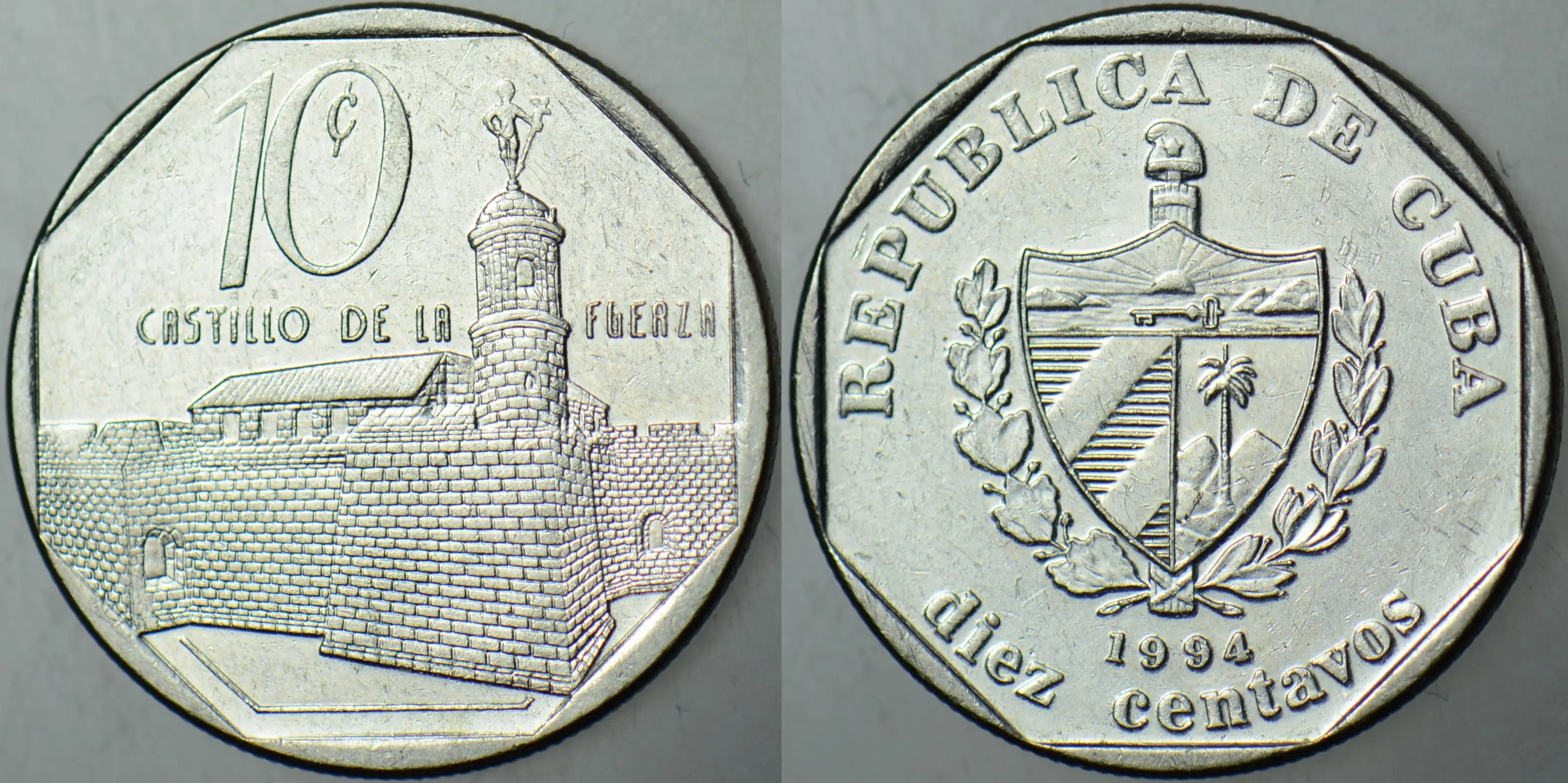 KÜBA 10 CENTAVOS 1994.