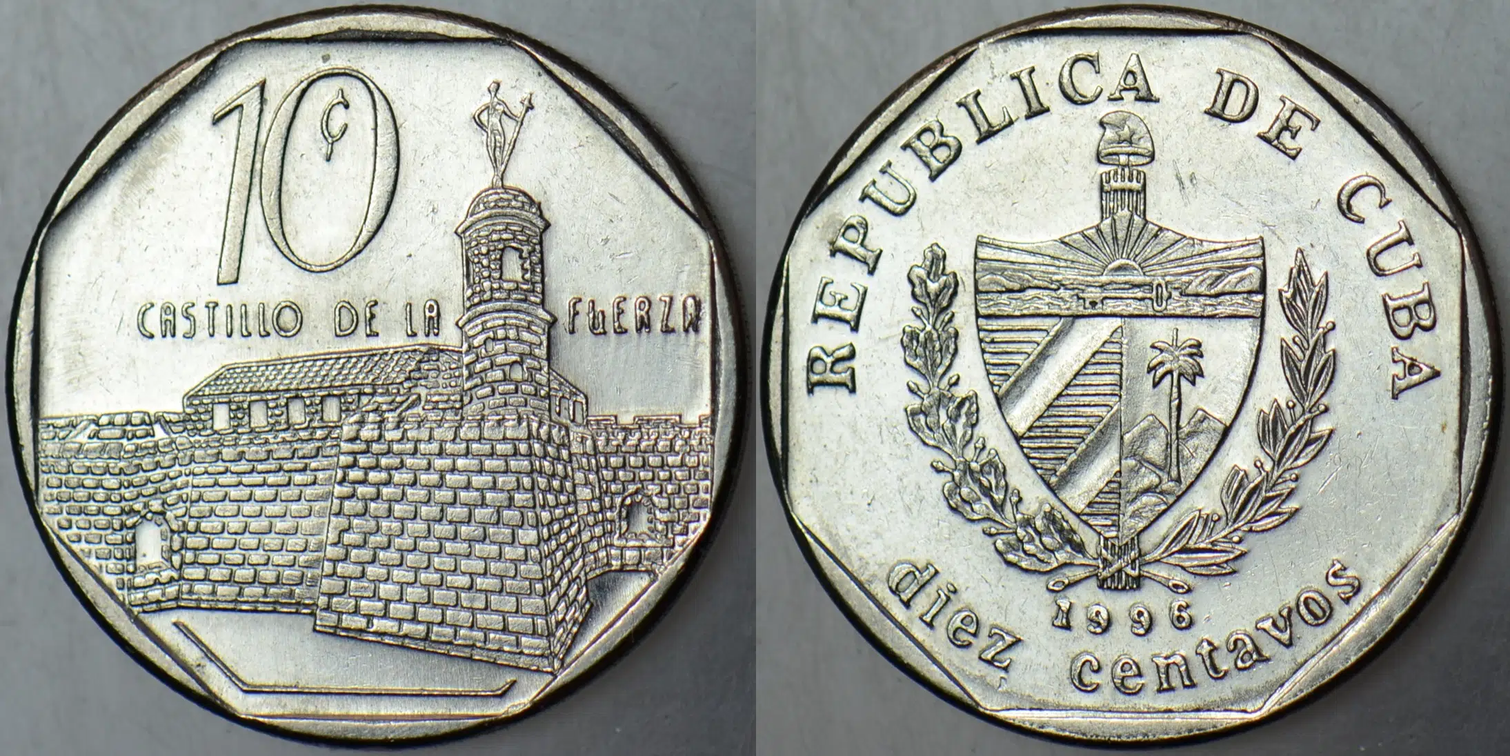 KÜBA 10 CENTAVOS 1996.
