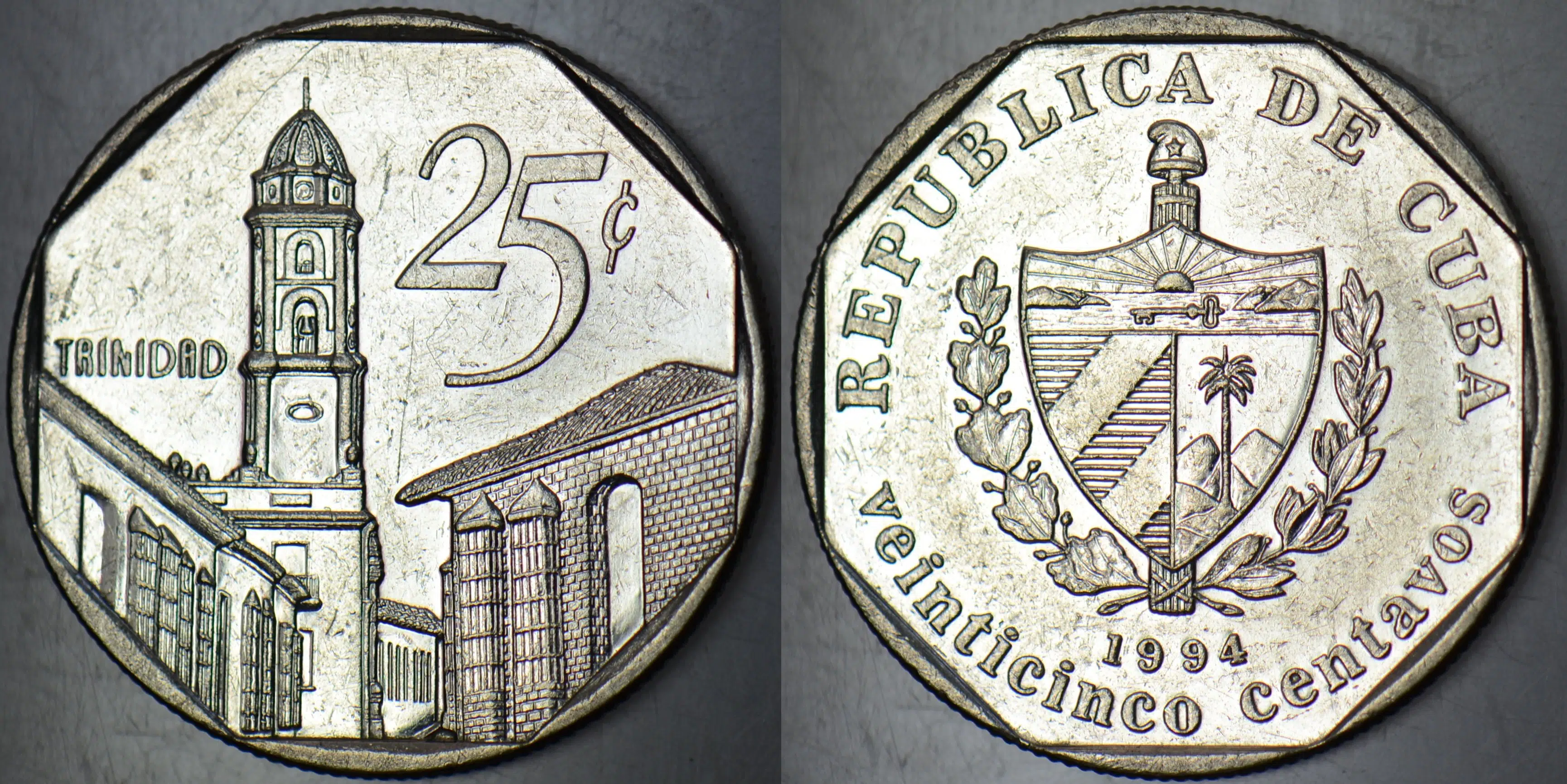 KÜBA 25 CENTAVOS 1994.
