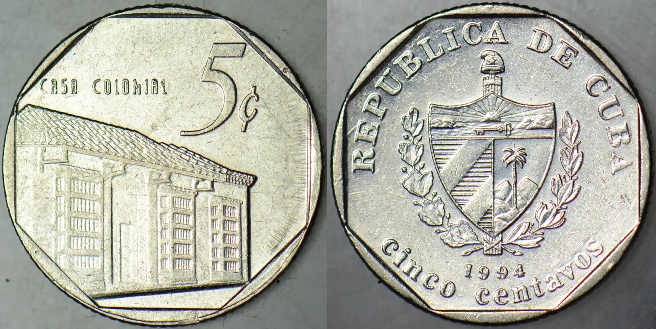 KÜBA 5 CENTAVOS 1994.