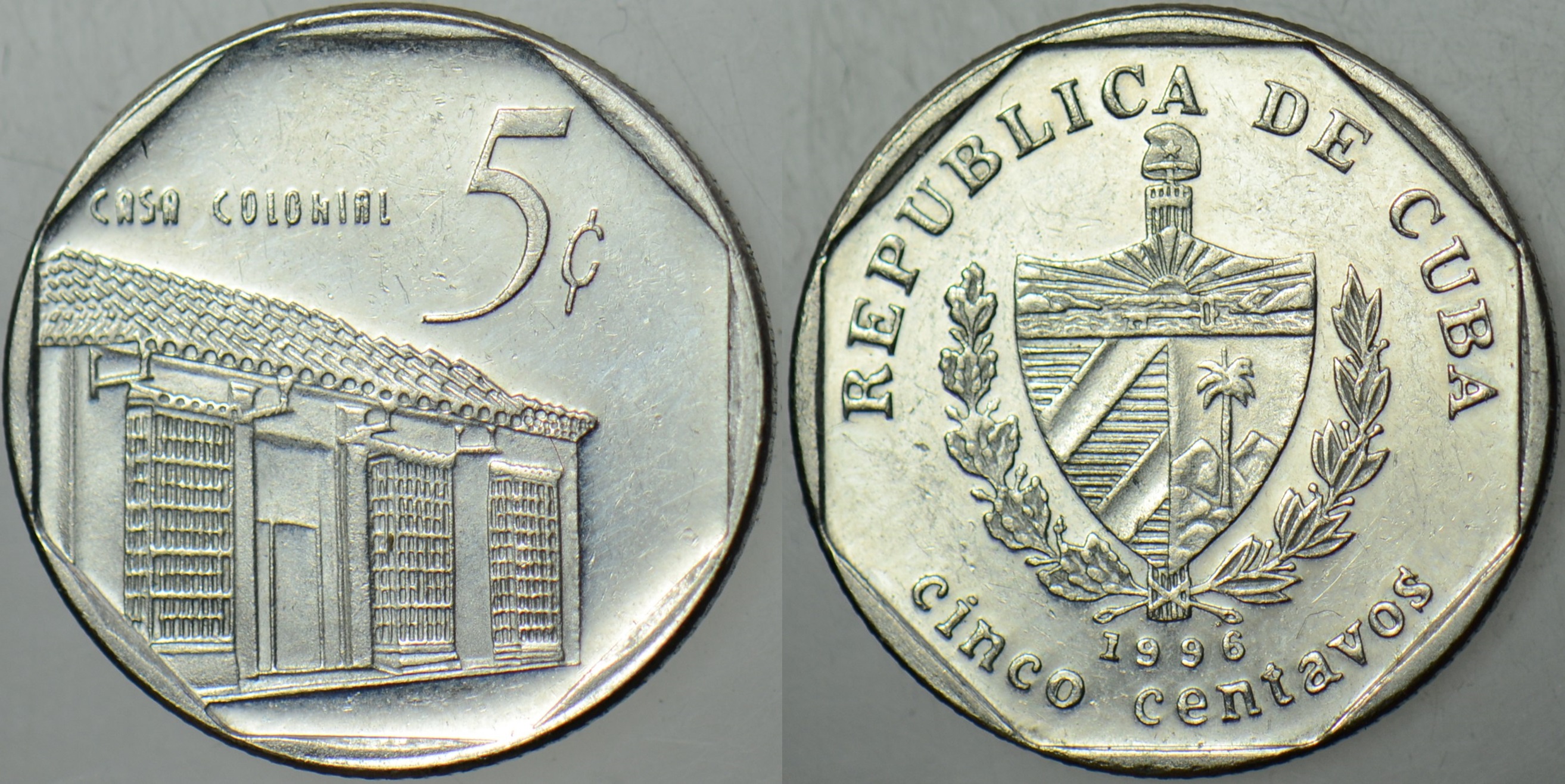 KÜBA 5 CENTAVOS 1996.