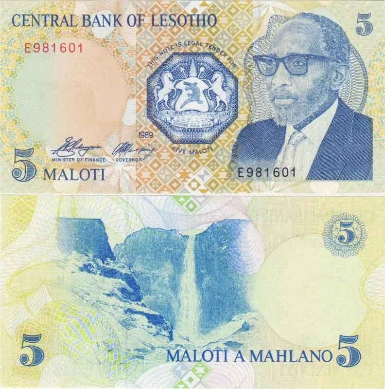 LESOTHO 5 MALOTİ 1989 ÇİL KONDİSYON.