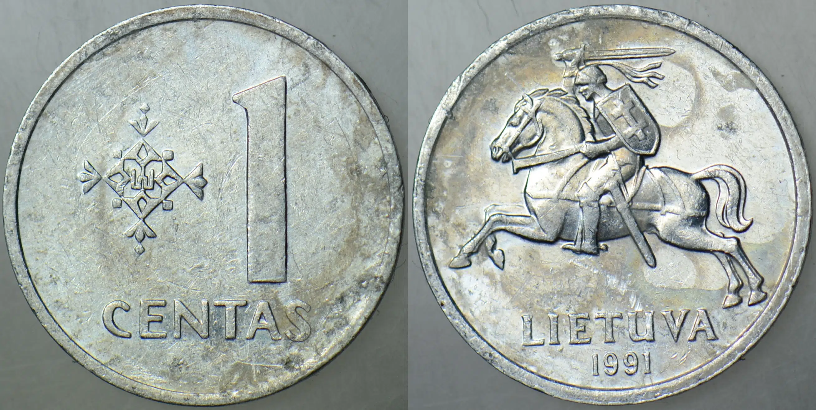 LİTVANYA 1 CENTAS 1991.