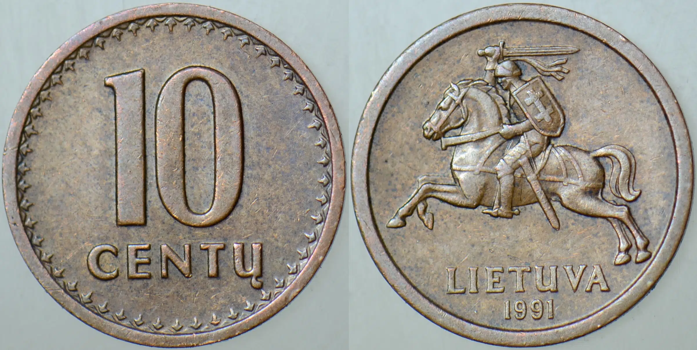 LİTVANYA 10 CENTU 1991.