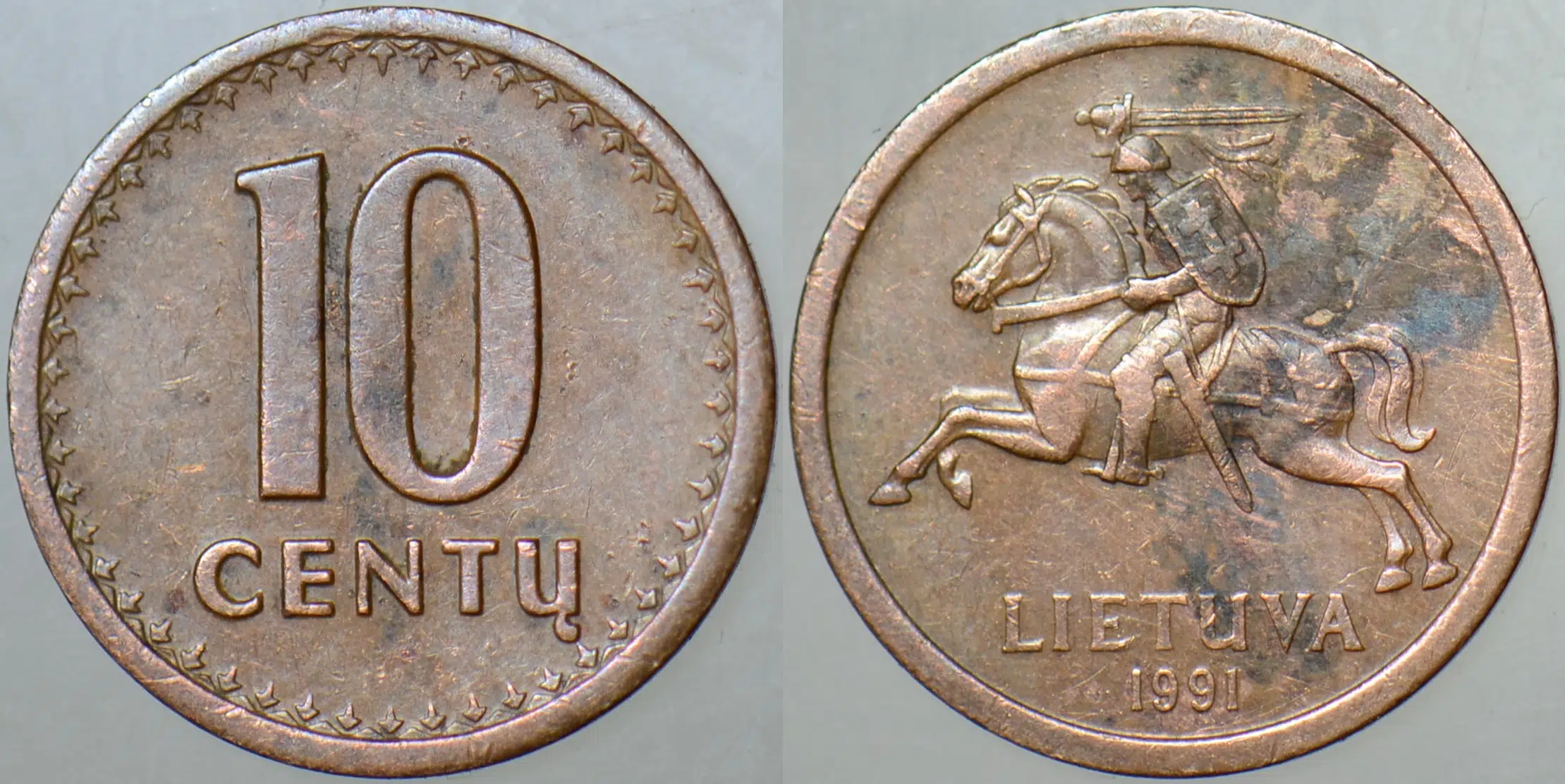 LİTVANYA 10 CENTU 1991.