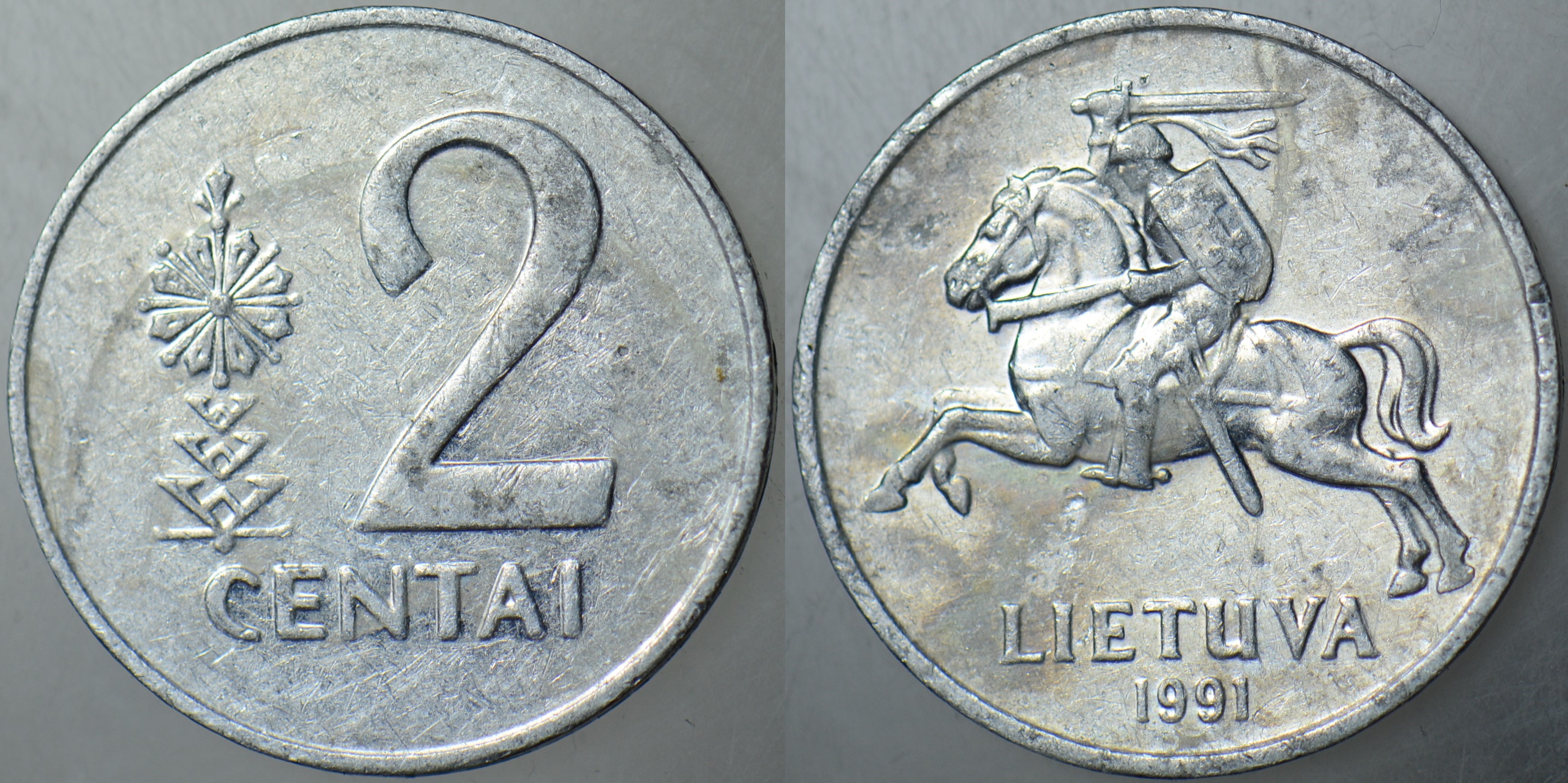 LİTVANYA 2 CENTAİ 1991.