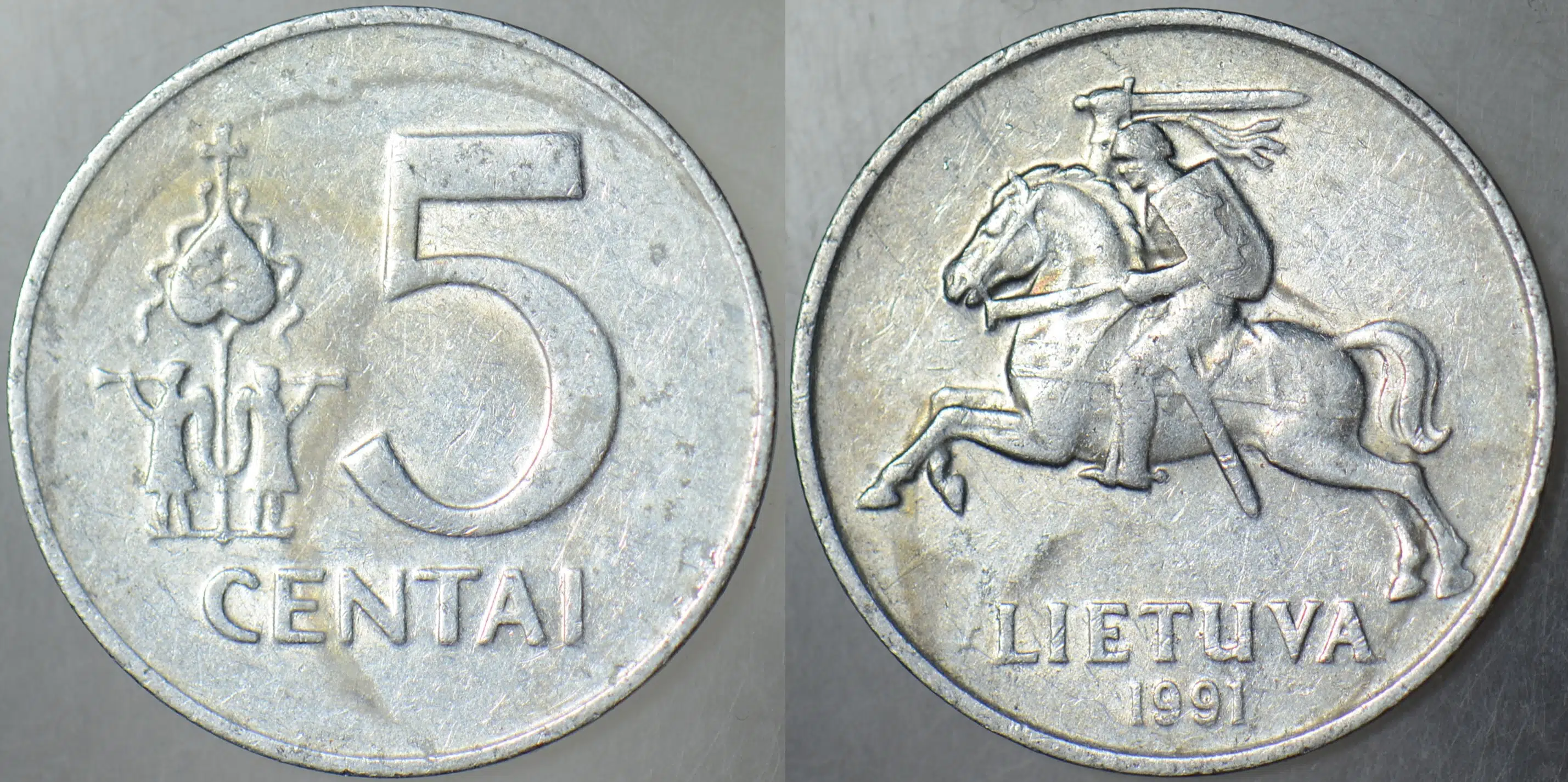 LİTVANYA 5 CENTAI 1991.