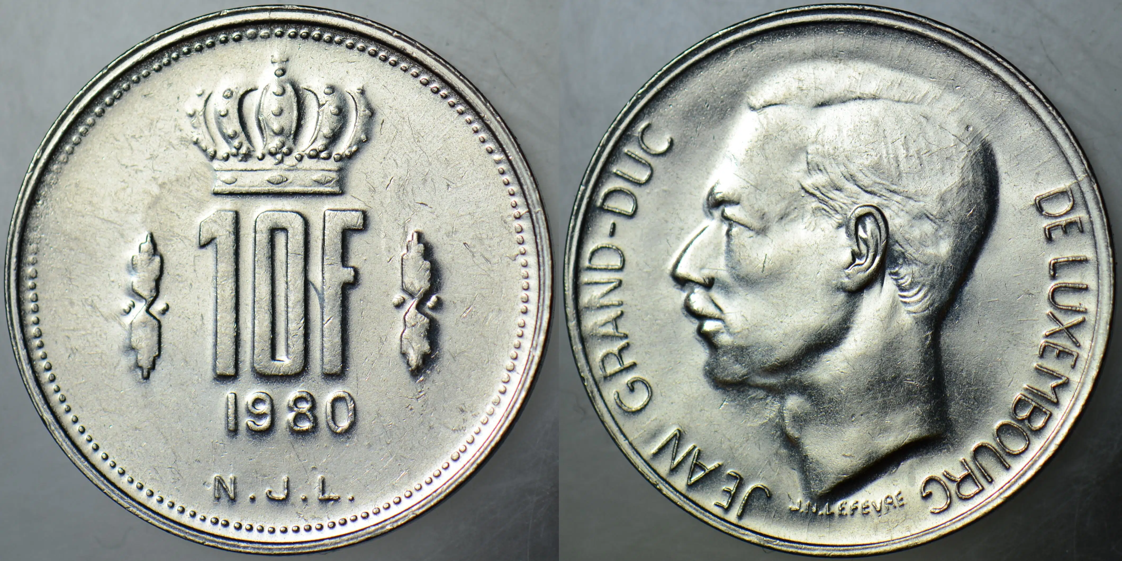 LÜKSEMBURG 10 FRANK 1980 ÇİLALTI.
