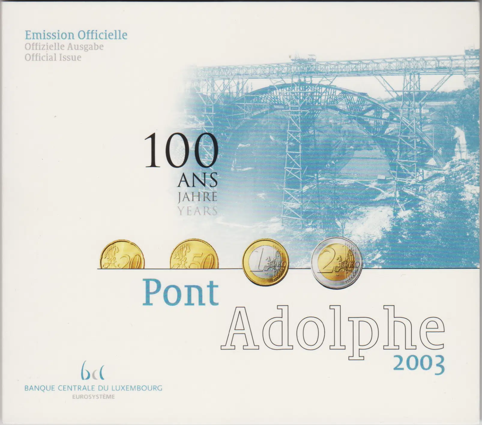 LÜKSEMBURG 2003 EURO SETİ 1 CENT - 2 EURO ORİJİNAL KİTİNDE. BU ÇİL KONDİSYON.