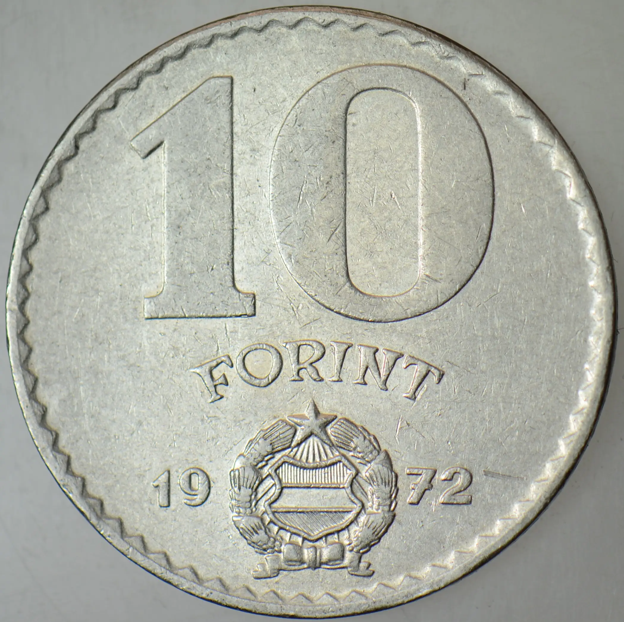 MACARİSTAN 10 FORİNT 1972 NİKEL.